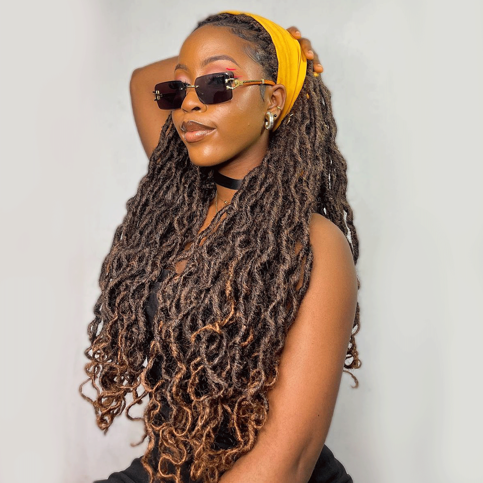 ToyoTress Toceana Curly Locs Crochet Hair Braiding Hair Extensions