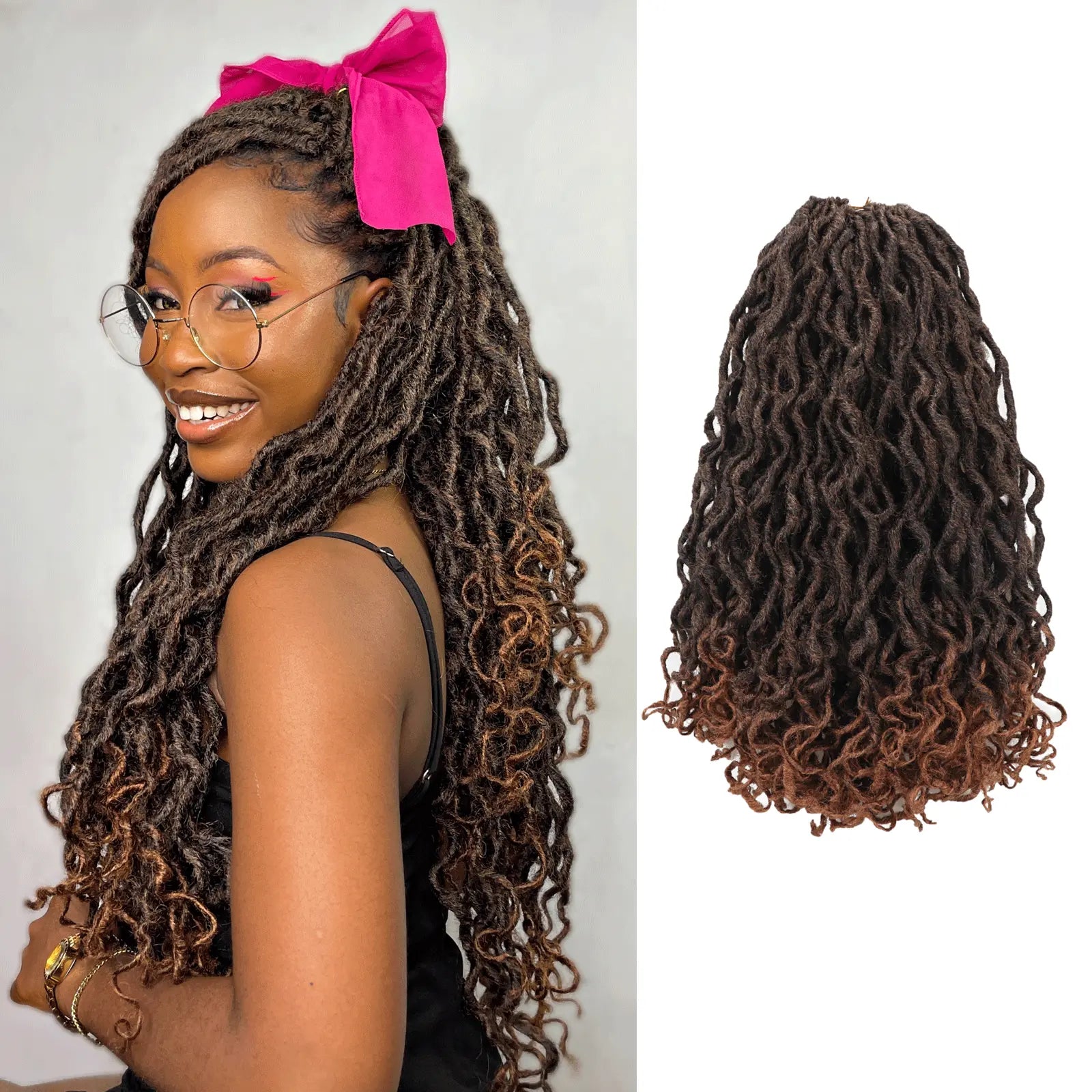 ToyoTress Toceana Curly Locs Crochet Hair Braiding Hair Extensions