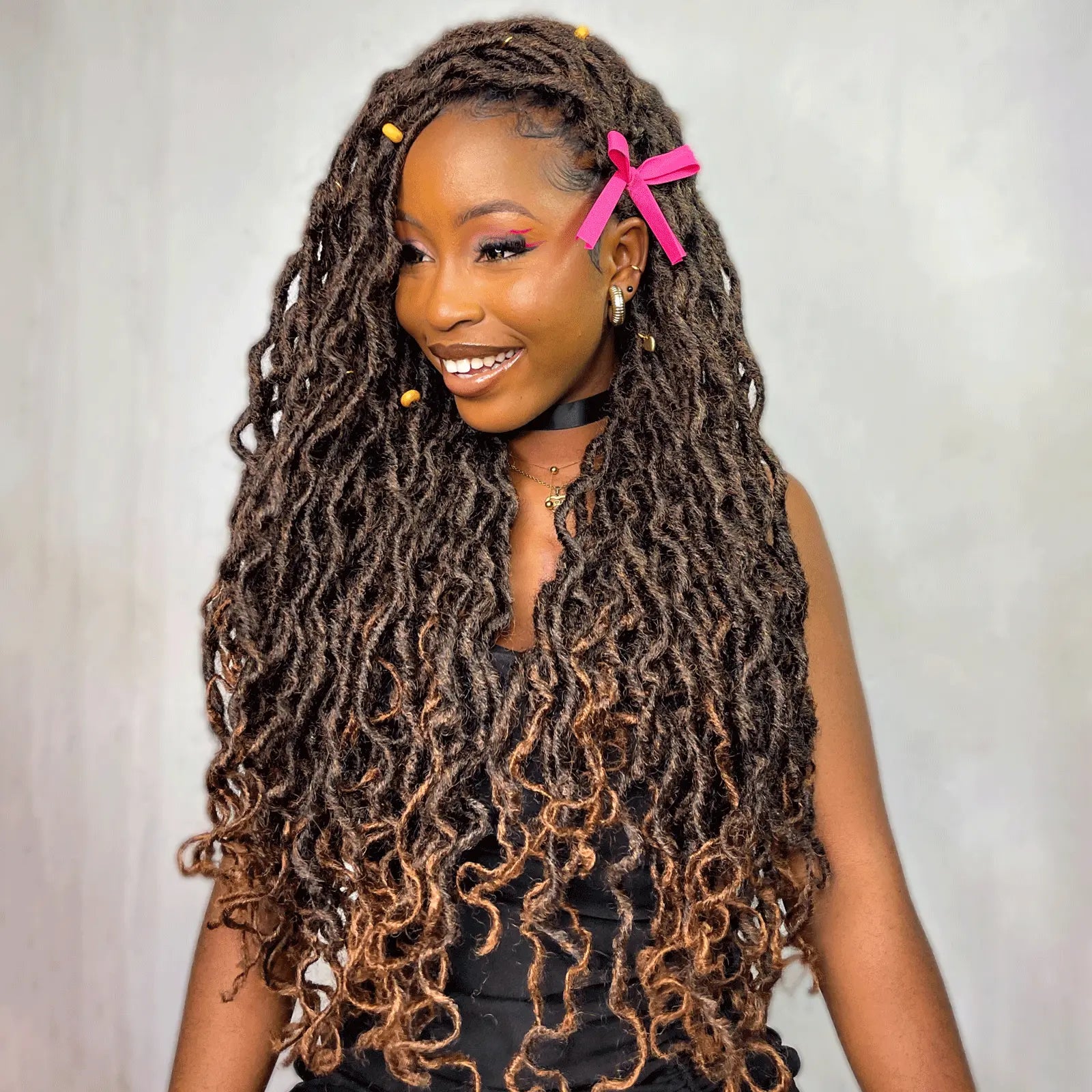 Curly Dreads Dreadlock Extensions With Synthetic Hair Synthetic