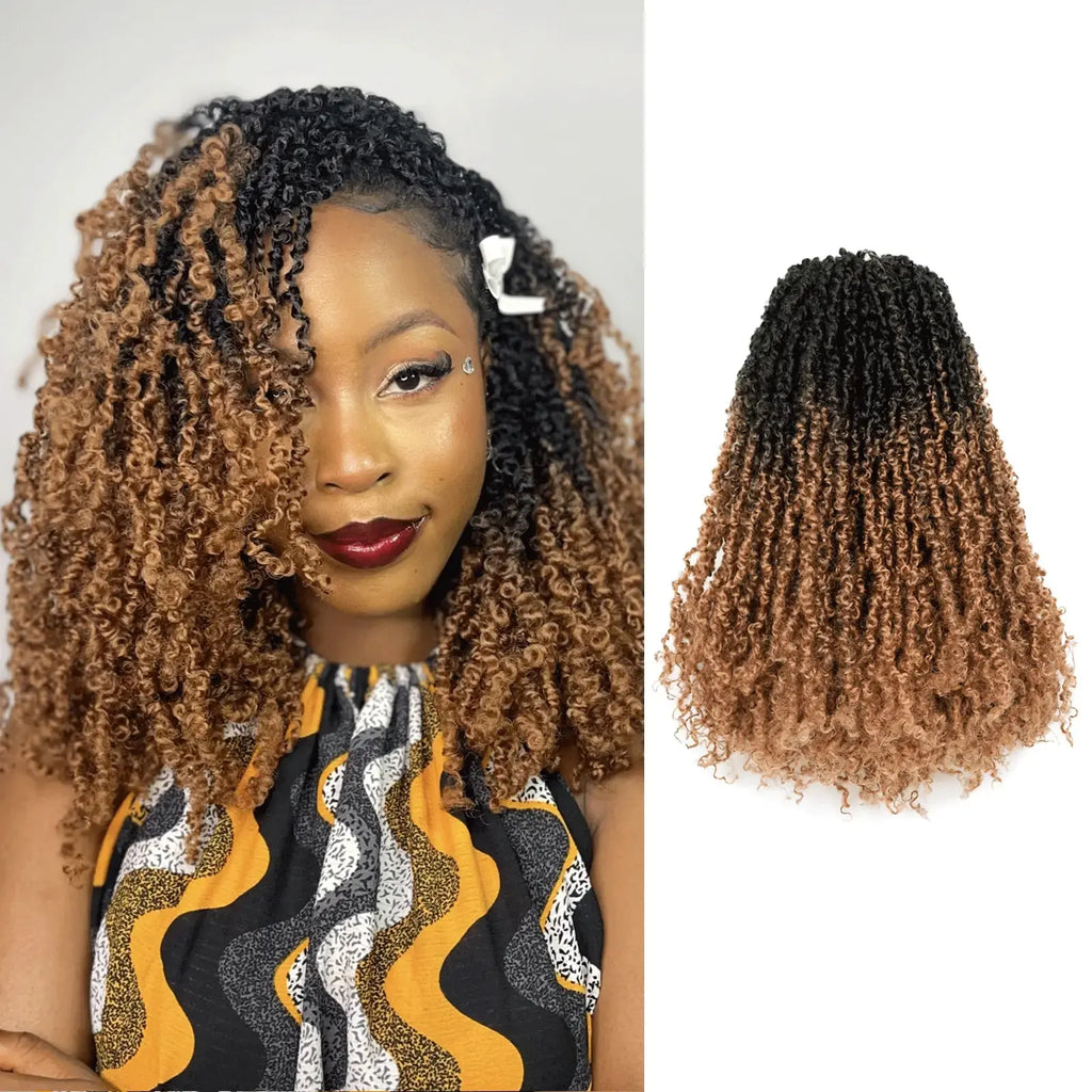 Toyotress Mini Yanky Twist Braiding Hair Short Passion Twist Crochet Braids Synthetic Hair Extensions