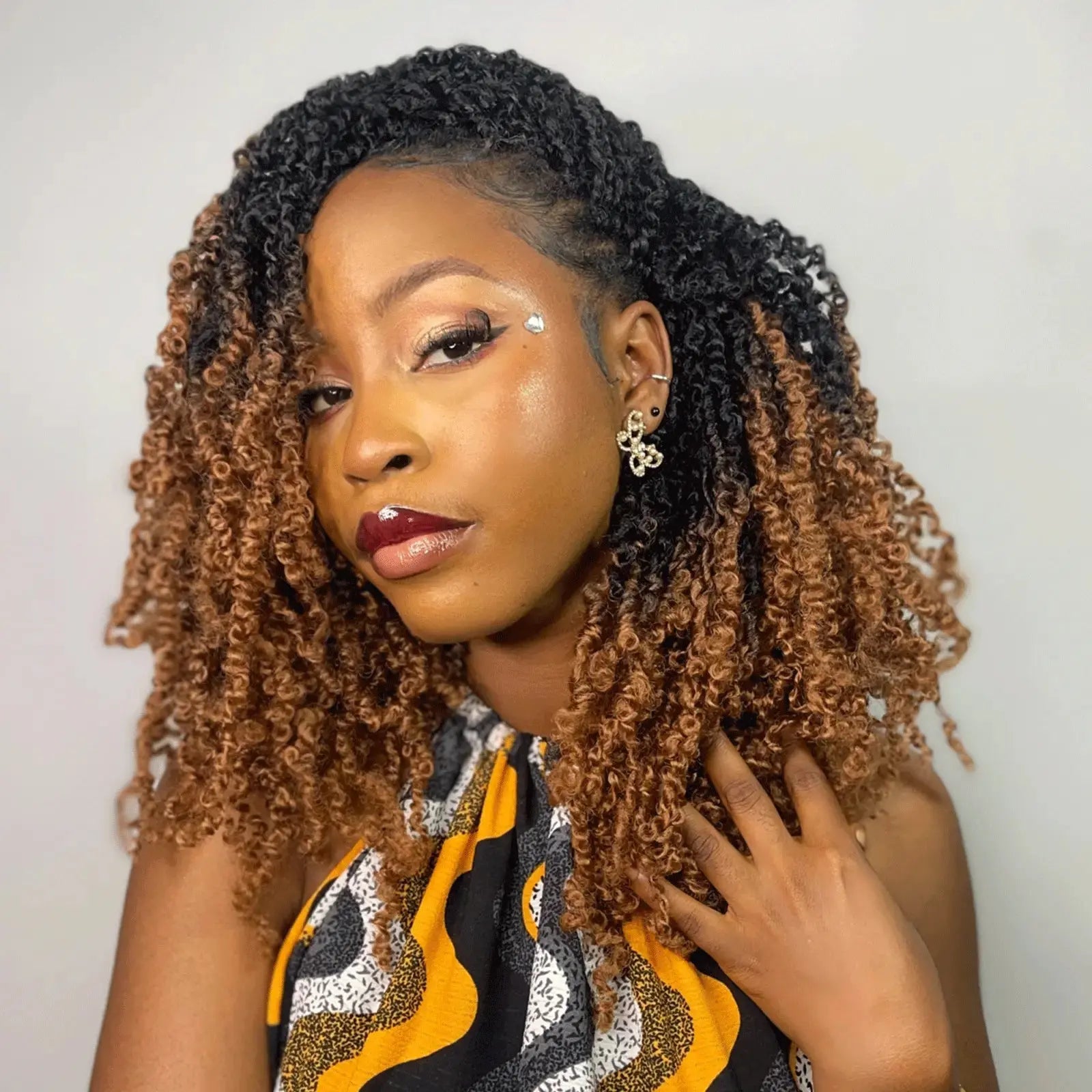 Toyotress Mini Yanky Twist Braiding Hair Short Passion Twist Crochet Braids Synthetic Hair Extensions