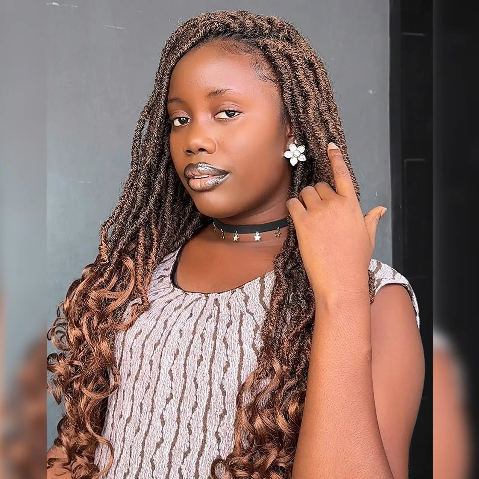 Toyotress Unique French Curl Locs Crochet French Locs With Curly Ends Crochet Hair Pre Looped French Curl Braiding Hair for Women