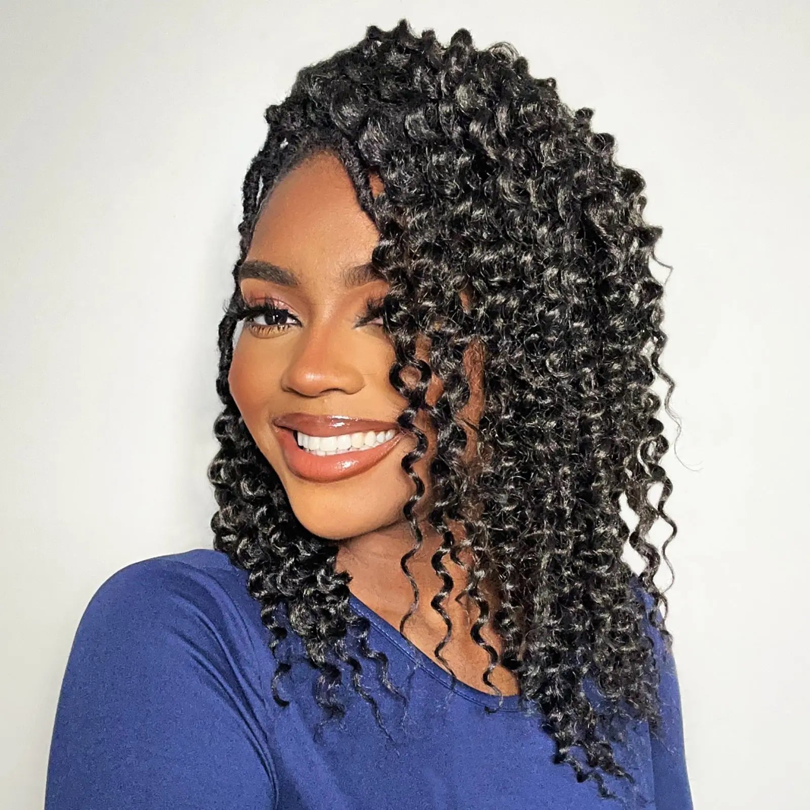 Toyotress Deep Wave Locs Crochet French Locs With Long Curly Ends Braiding Hair For Women