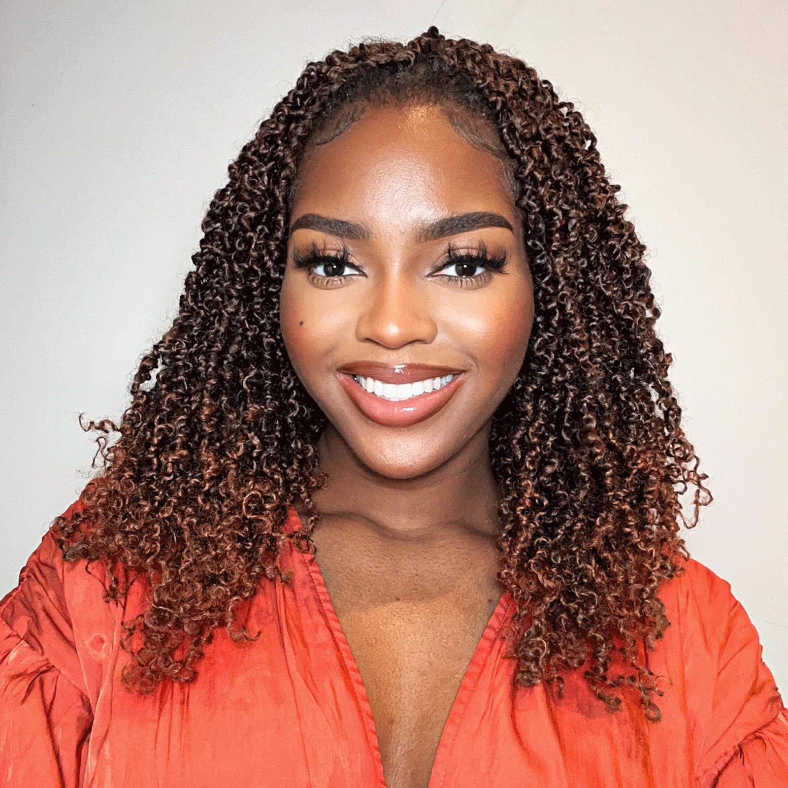 ( US ONLY) FAST SHIPPING YT | Toyotress Mini Passion Twist Yanky Twist Crochet Hair - 8 Packs (30 Strands/Pack) Pre-twisted Fluffy Spring Mini Twist Short Bob Passion Twist, Natural Black Pre-Looped Crochet Braids Braiding Hair