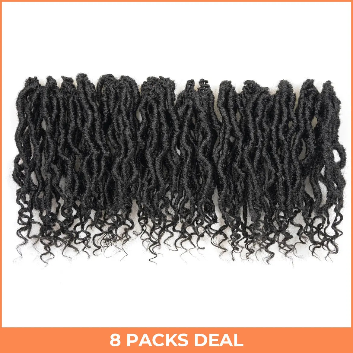1 Pack PL | Toyotress® Passion Faux Locs Crochet Hair Pre-Looped Curly Faux Locs Hair Extensions Toyotress