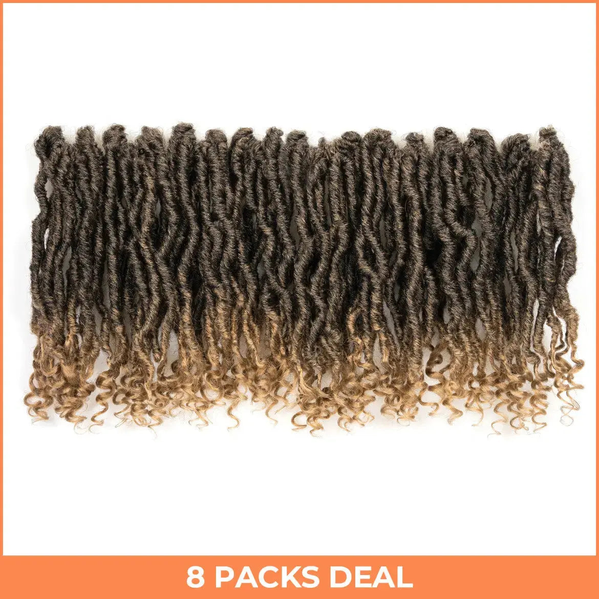 Toyotress Passion Locs Crochet Hair Handmade Curly Hair Crochet Synthetic Braiding Hair