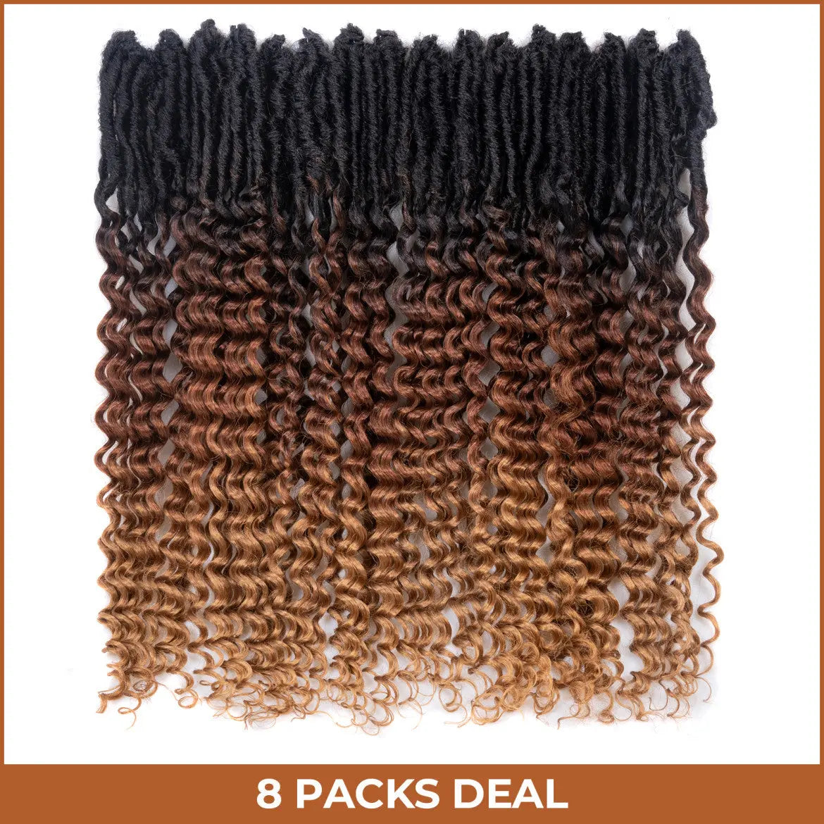 Toyotress Deep Wave Locs Crochet French Locs With Long Curly Ends Braiding Hair For Women