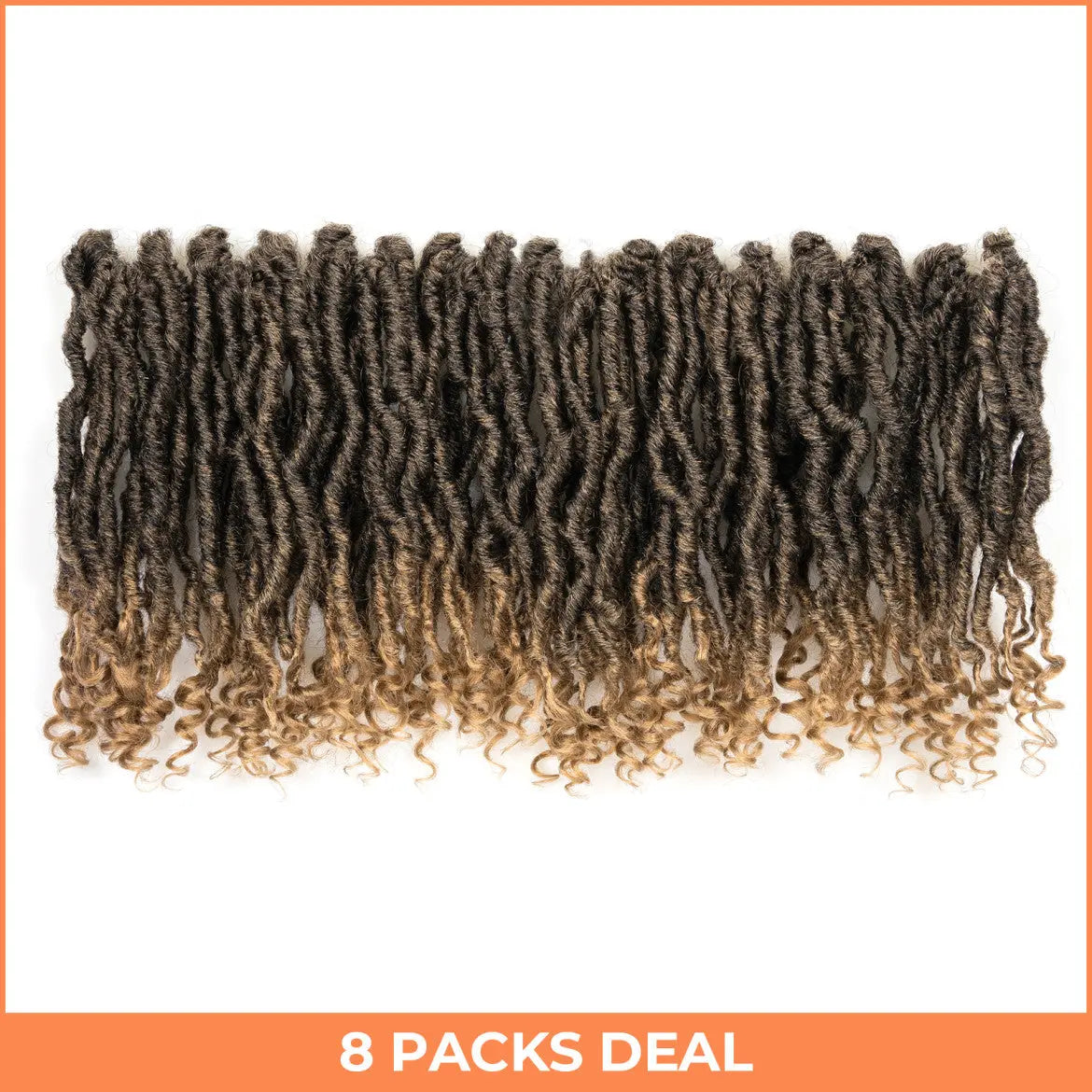 1 Pack PL | Toyotress® Passion Faux Locs Crochet Hair Pre-Looped Curly Faux Locs Hair Extensions Toyotress