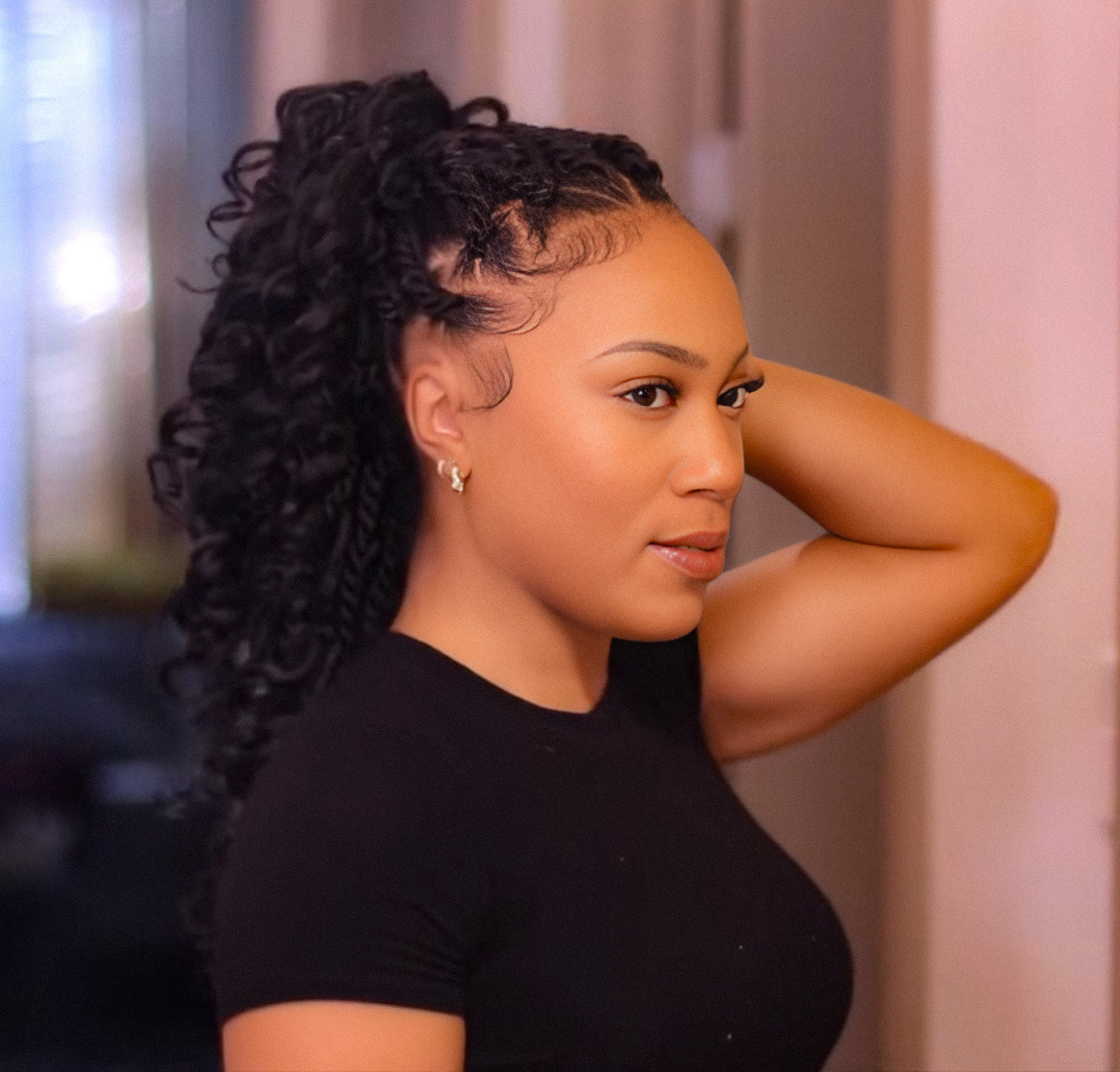Clearance | Toyotress Unique Boho Island Twist with Curls Crochet Hair 8 Packs | Crochet Senegalese Twist Pre Looped Braiding Hair Wth Curly Ends