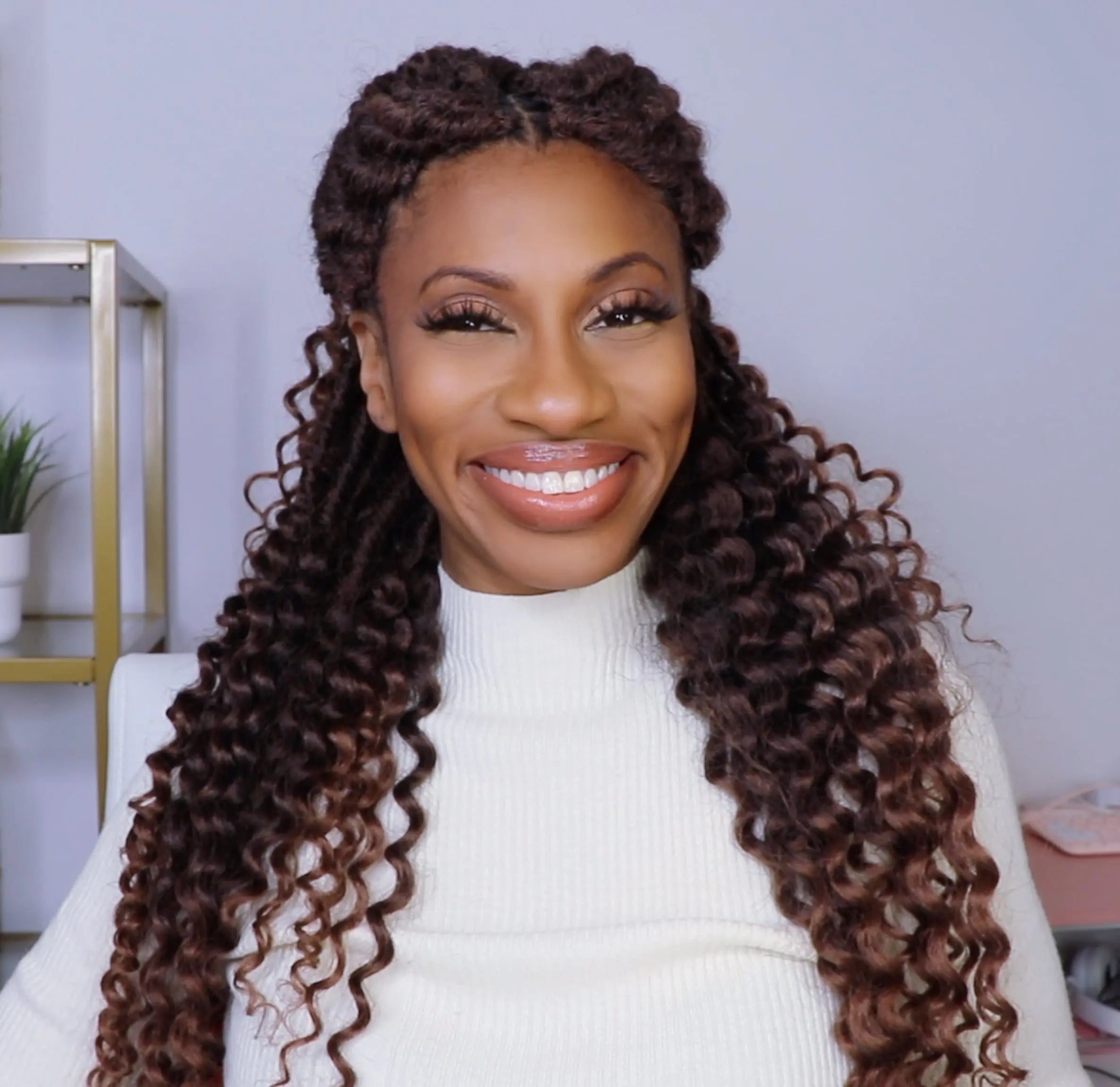 Toyotress Deep Wave Locs Crochet French Locs With Long Curly Ends Braiding Hair For Women
