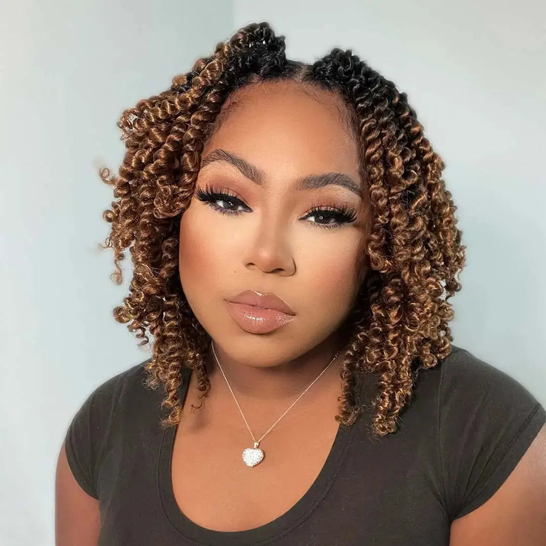 Toyotress Tiana Passion Twist Hair Pre-Twisted Pre-Looped Passion Twists Crochet Braids Made Of Bohemian Hair Synthetic Braiding Hair Extension