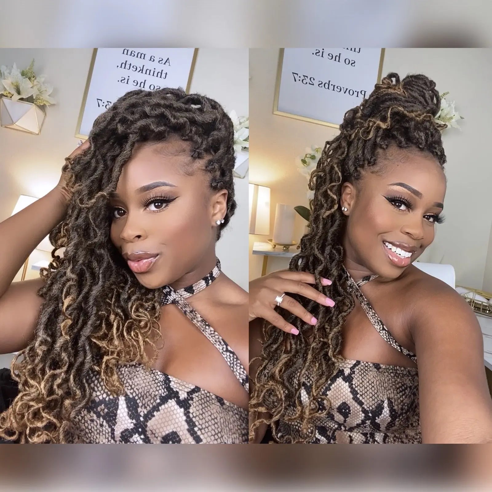 ToyoTress Toceana Curly Locs Crochet Hair Braiding Hair Extensions