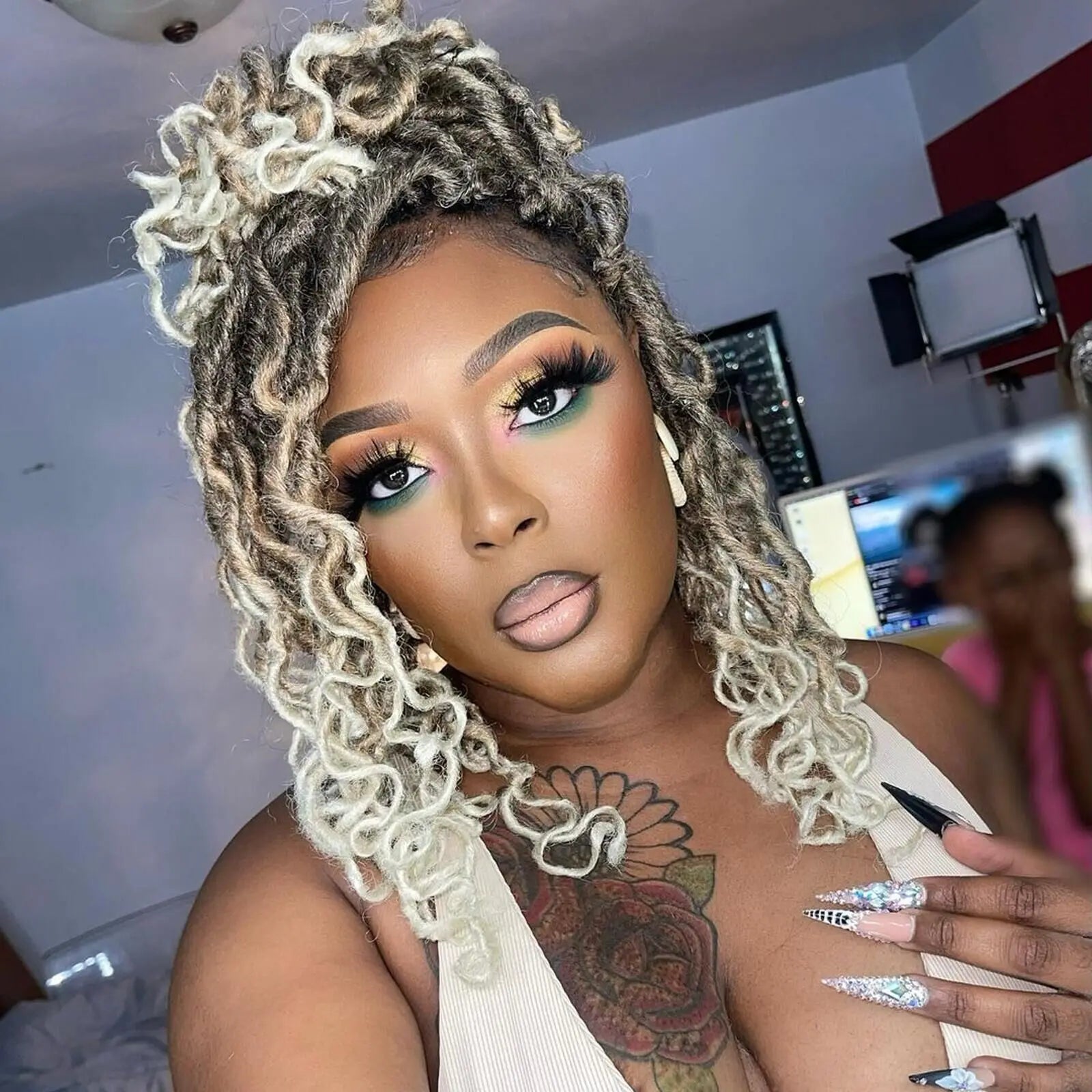 ToyoTress Toceana Curly Locs Crochet Hair Braiding Hair Extensions