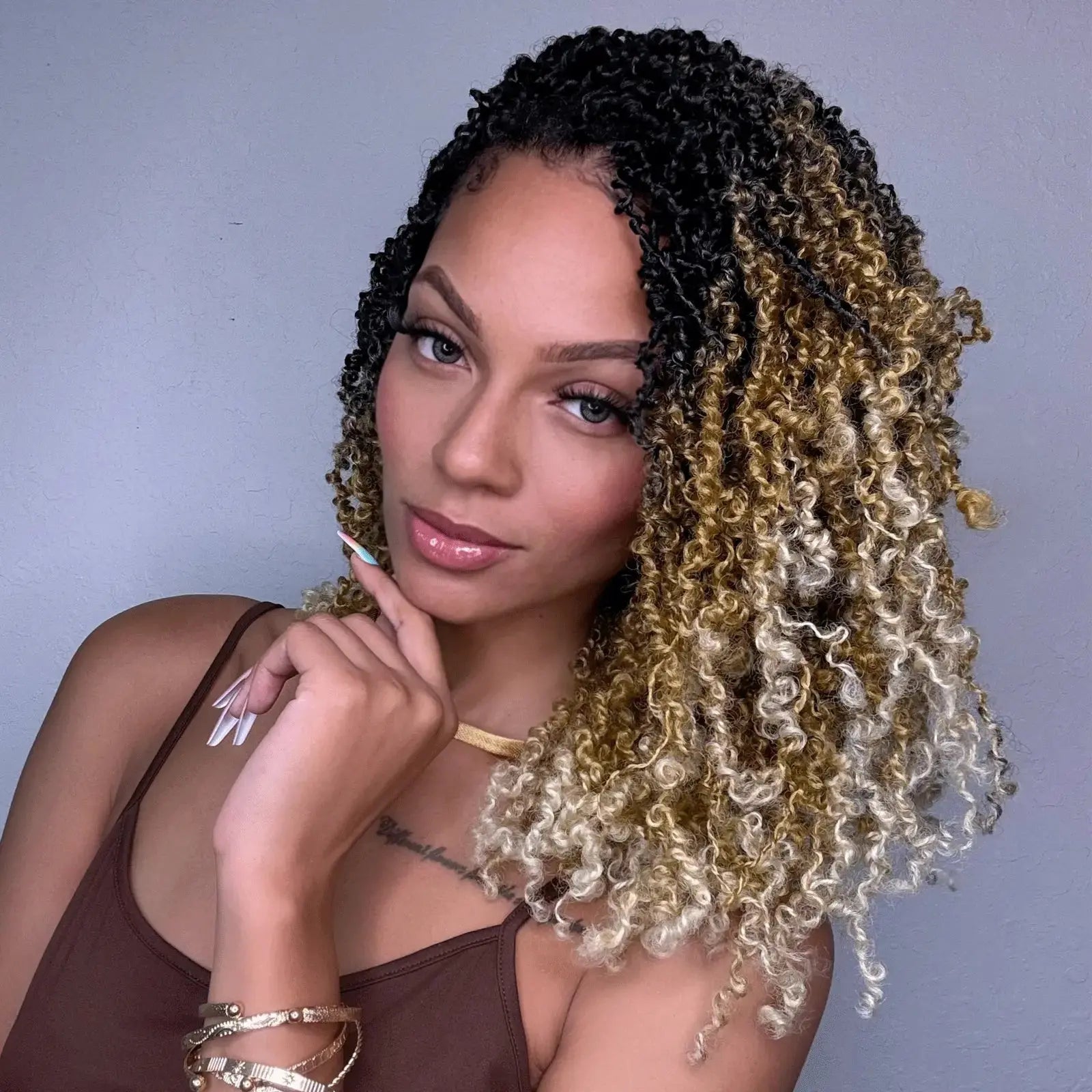 Toyotress Mini Yanky Twist Braiding Hair Short Passion Twist Crochet Braids Synthetic Hair Extensions