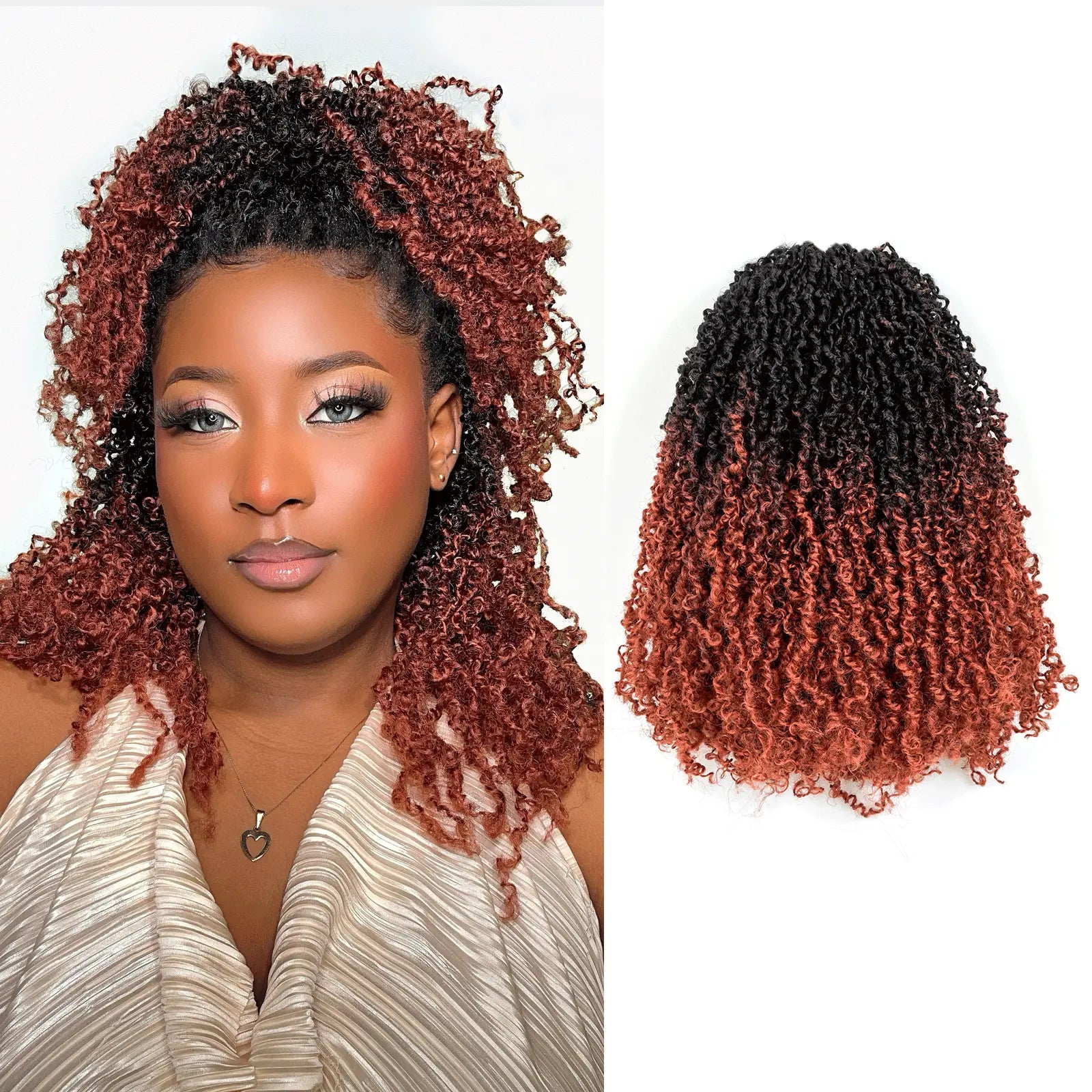 ( US ONLY) FAST SHIPPING YT | Toyotress® Yanky Twist Pre Looped Mini Passion Twist Short Passion Twist Crochet Braids Synthetic Hair Extensions Toyotress