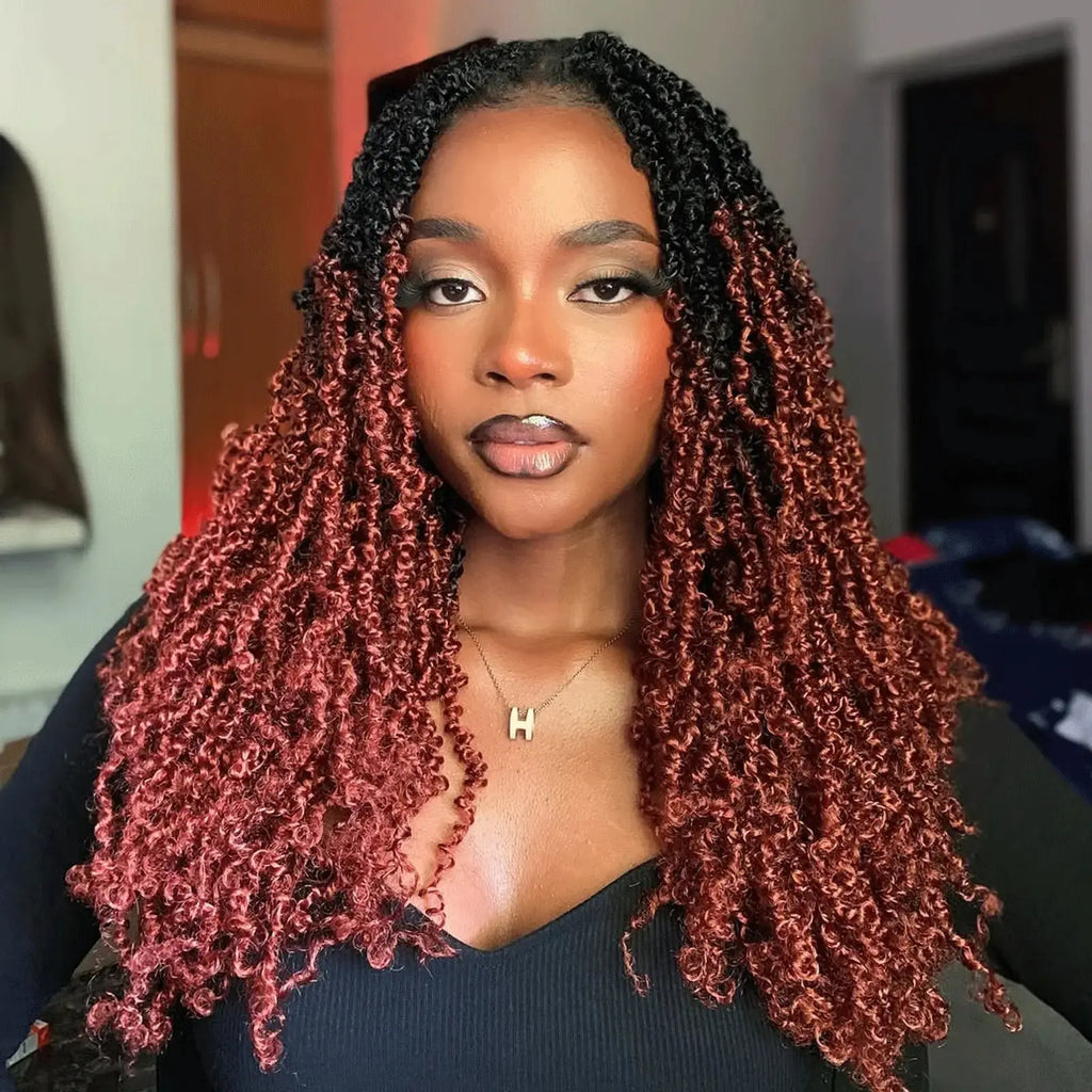 Toyotress Mini Yanky Twist Braiding Hair Short Passion Twist Crochet Braids Synthetic Hair Extensions