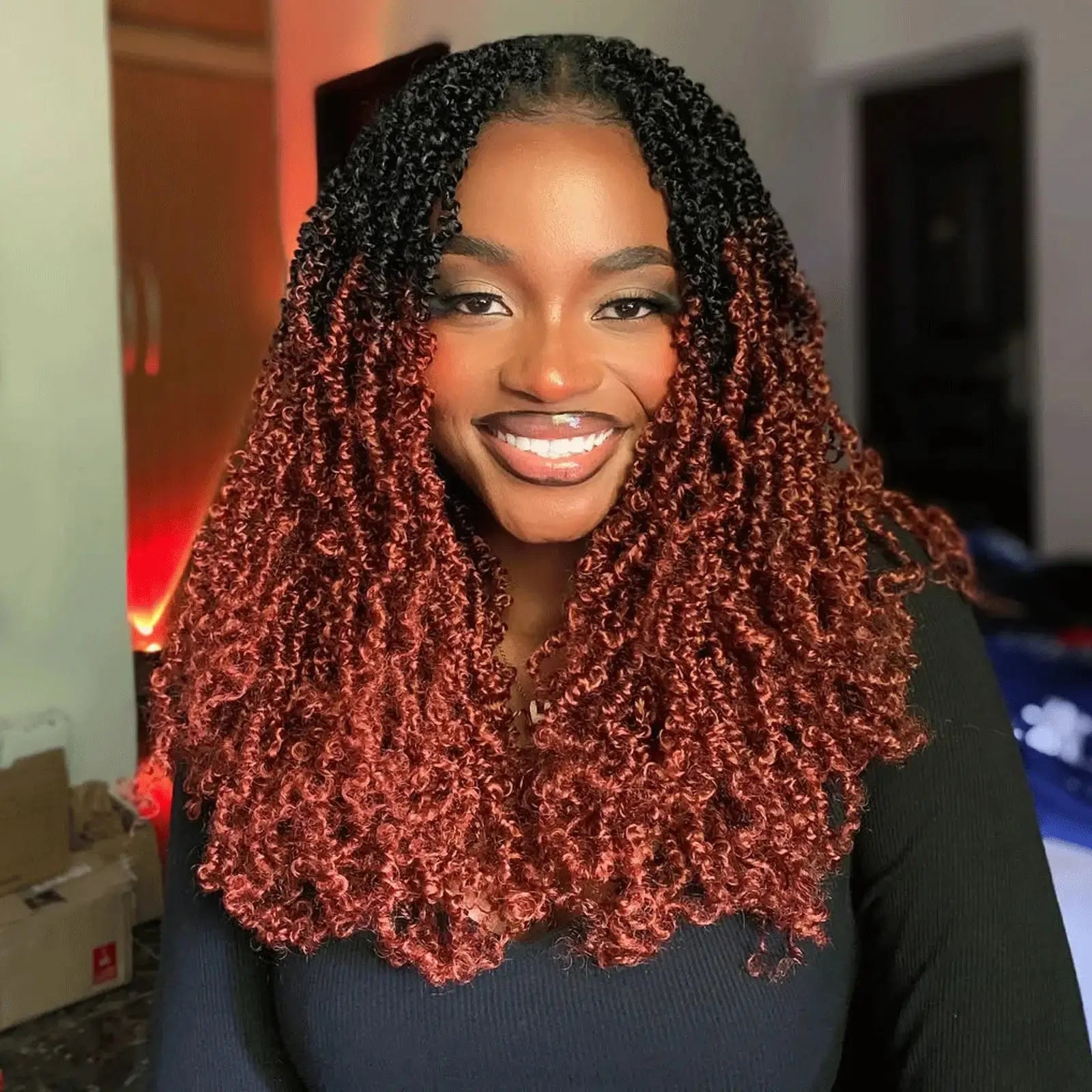 Toyotress Mini Yanky Twist Braiding Hair Short Passion Twist Crochet Braids Synthetic Hair Extensions