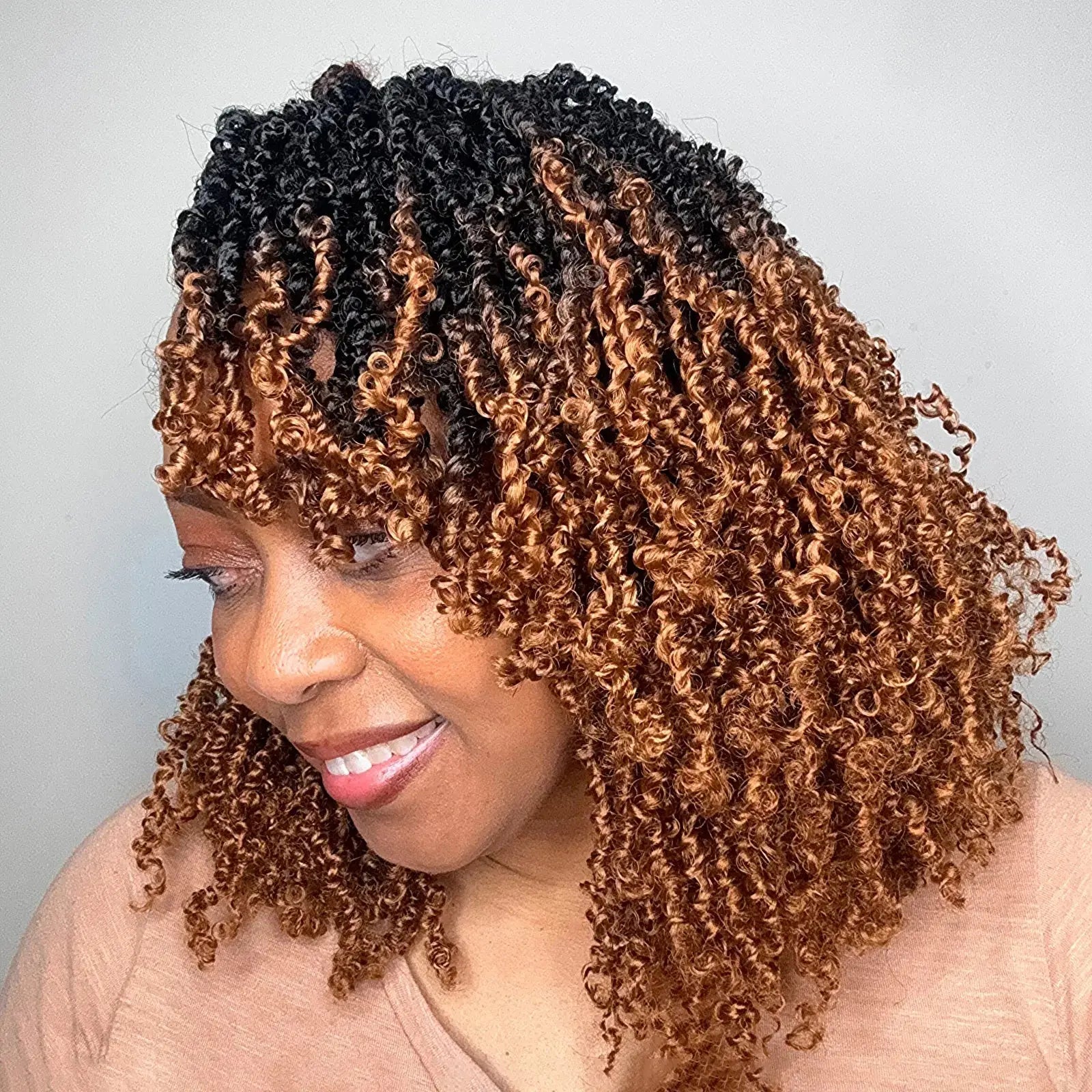 Toyotress Mini Yanky Twist Braiding Hair Short Passion Twist Crochet Braids Synthetic Hair Extensions