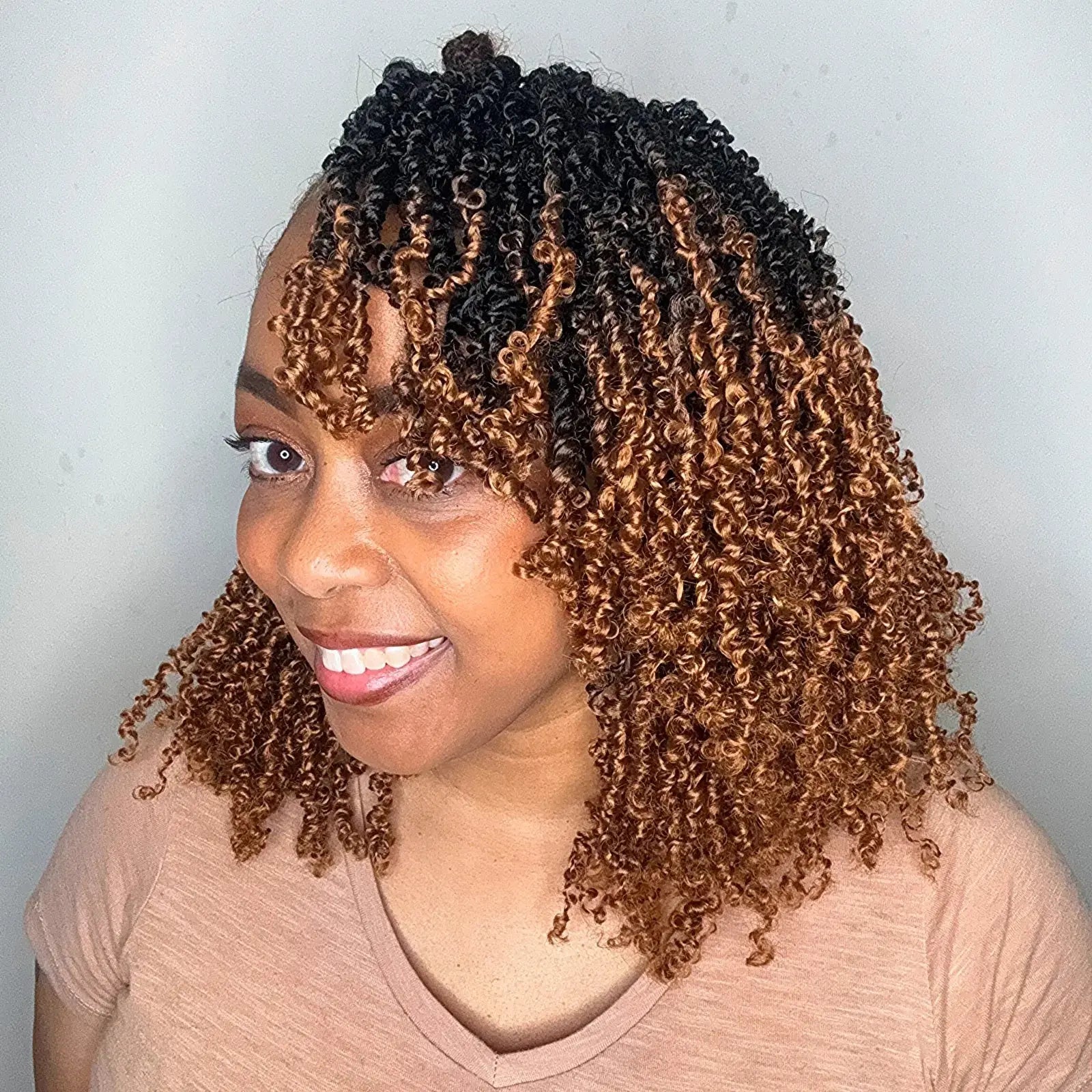 Toyotress Mini Yanky Twist Braiding Hair Short Passion Twist Crochet Braids Synthetic Hair Extensions