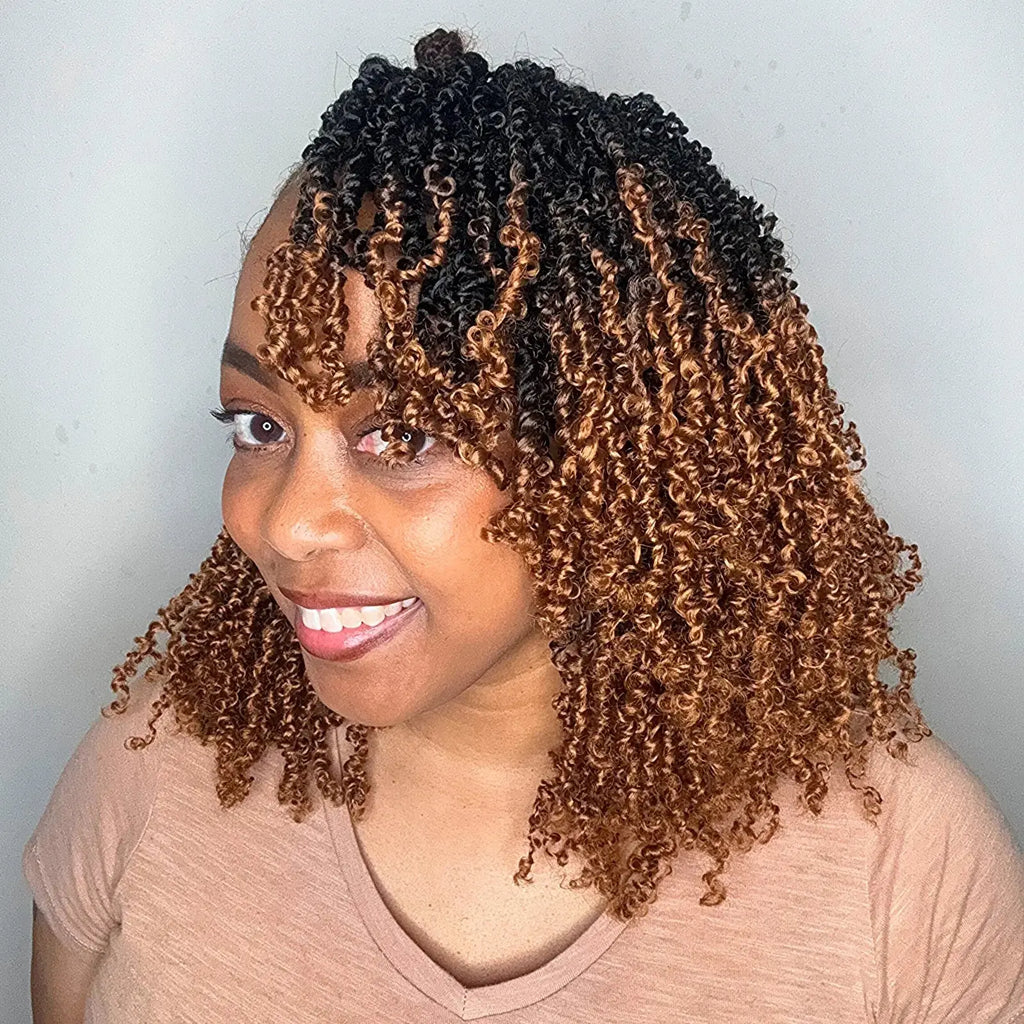 Toyotress Mini Yanky Twist Braiding Hair Short Passion Twist Crochet Braids Synthetic Hair Extensions