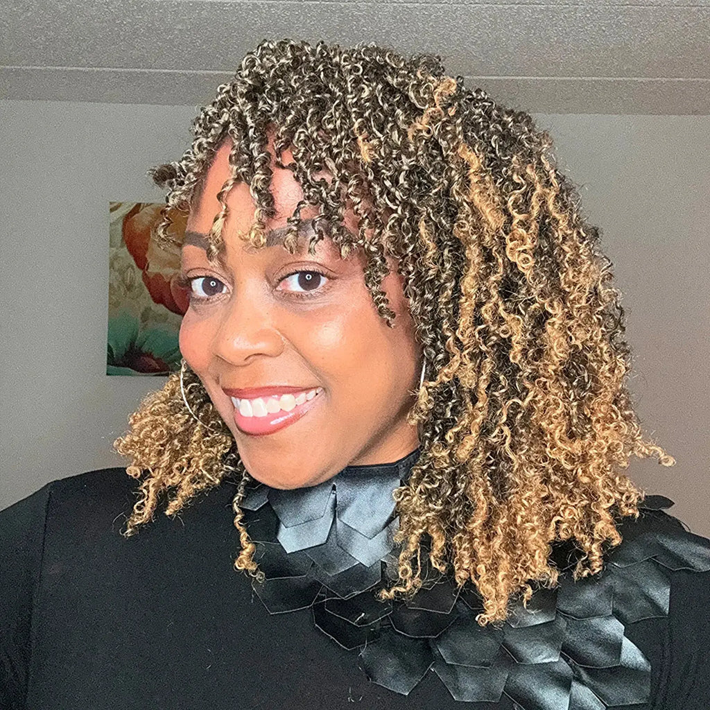 Toyotress Mini Yanky Twist Braiding Hair Short Passion Twist Crochet Braids Synthetic Hair Extensions