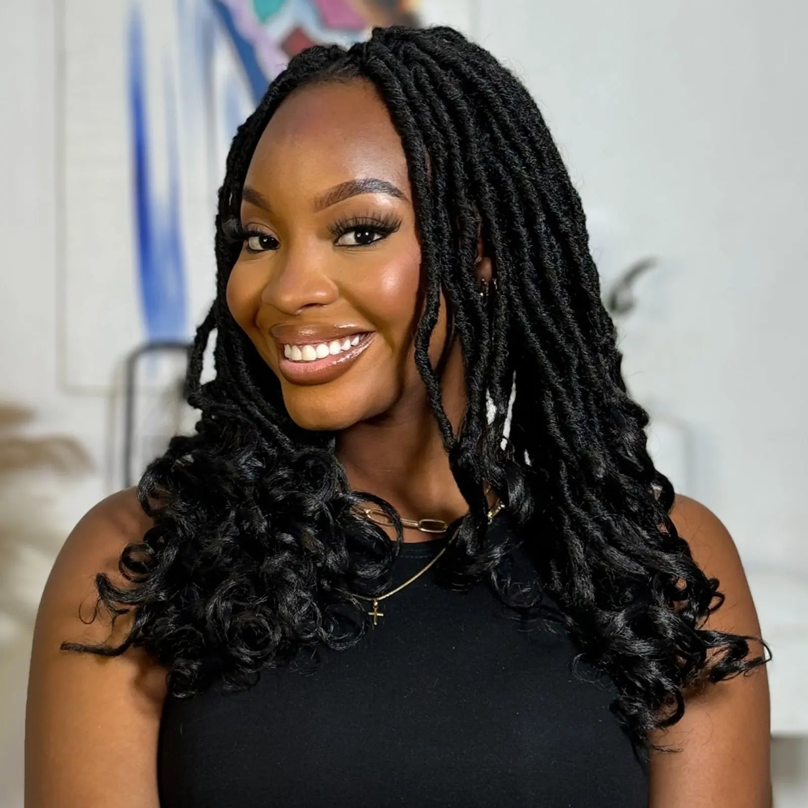 Toyotress Unique French Curl Locs Crochet French Locs With Curly Ends Crochet Hair Pre Looped French Curl Braiding Hair for Women