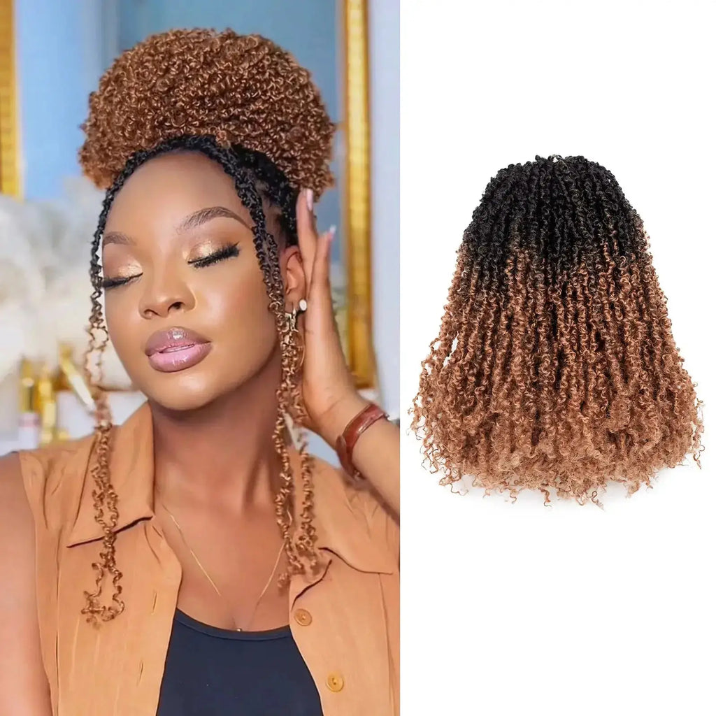 Toyotress Mini Yanky Twist Braiding Hair Short Passion Twist Crochet Braids Synthetic Hair Extensions