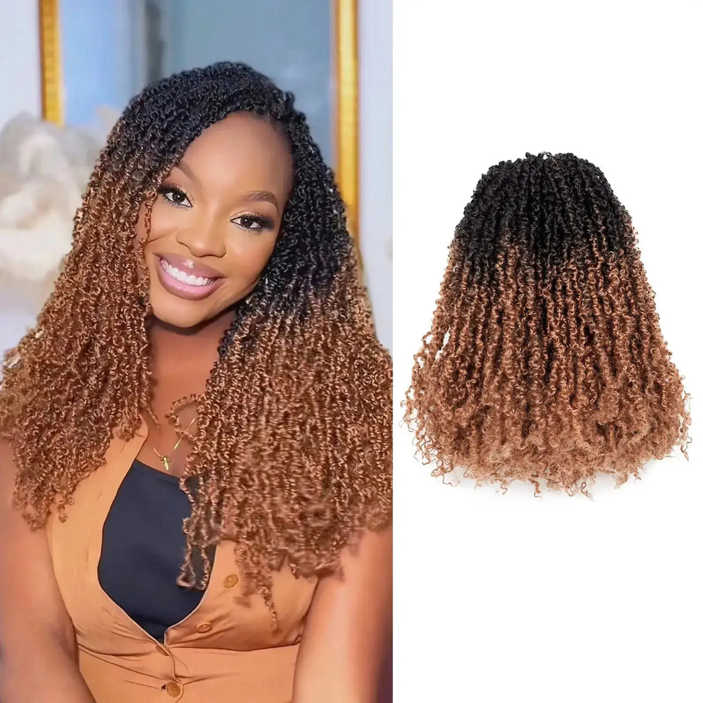 Toyotress Mini Yanky Twist Braiding Hair Short Passion Twist Crochet Braids Synthetic Hair Extensions
