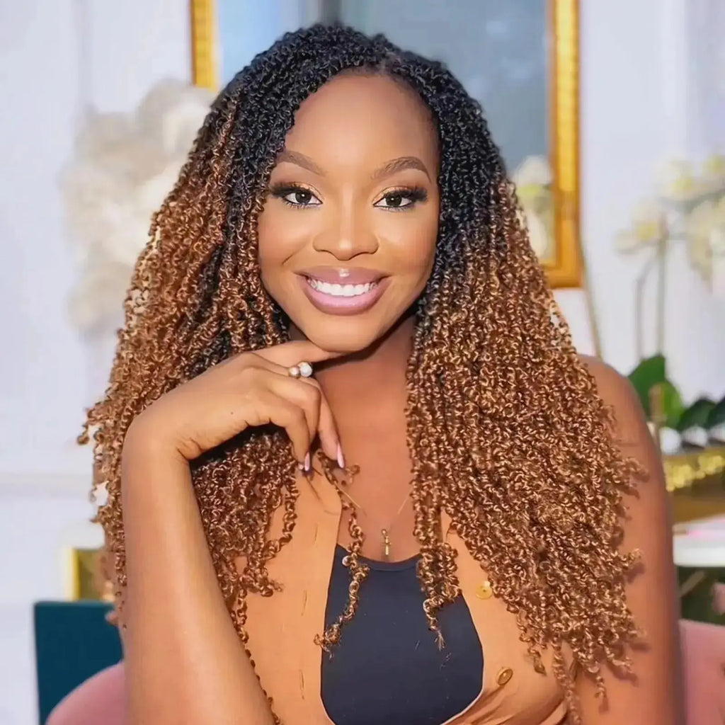 Toyotress Mini Yanky Twist Braiding Hair Short Passion Twist Crochet Braids Synthetic Hair Extensions