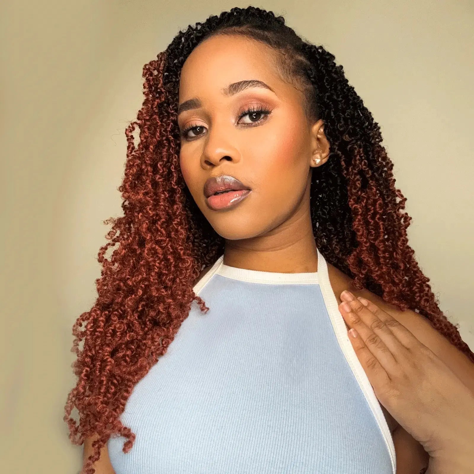 Toyotress Mini Yanky Twist Braiding Hair Short Passion Twist Crochet Braids Synthetic Hair Extensions