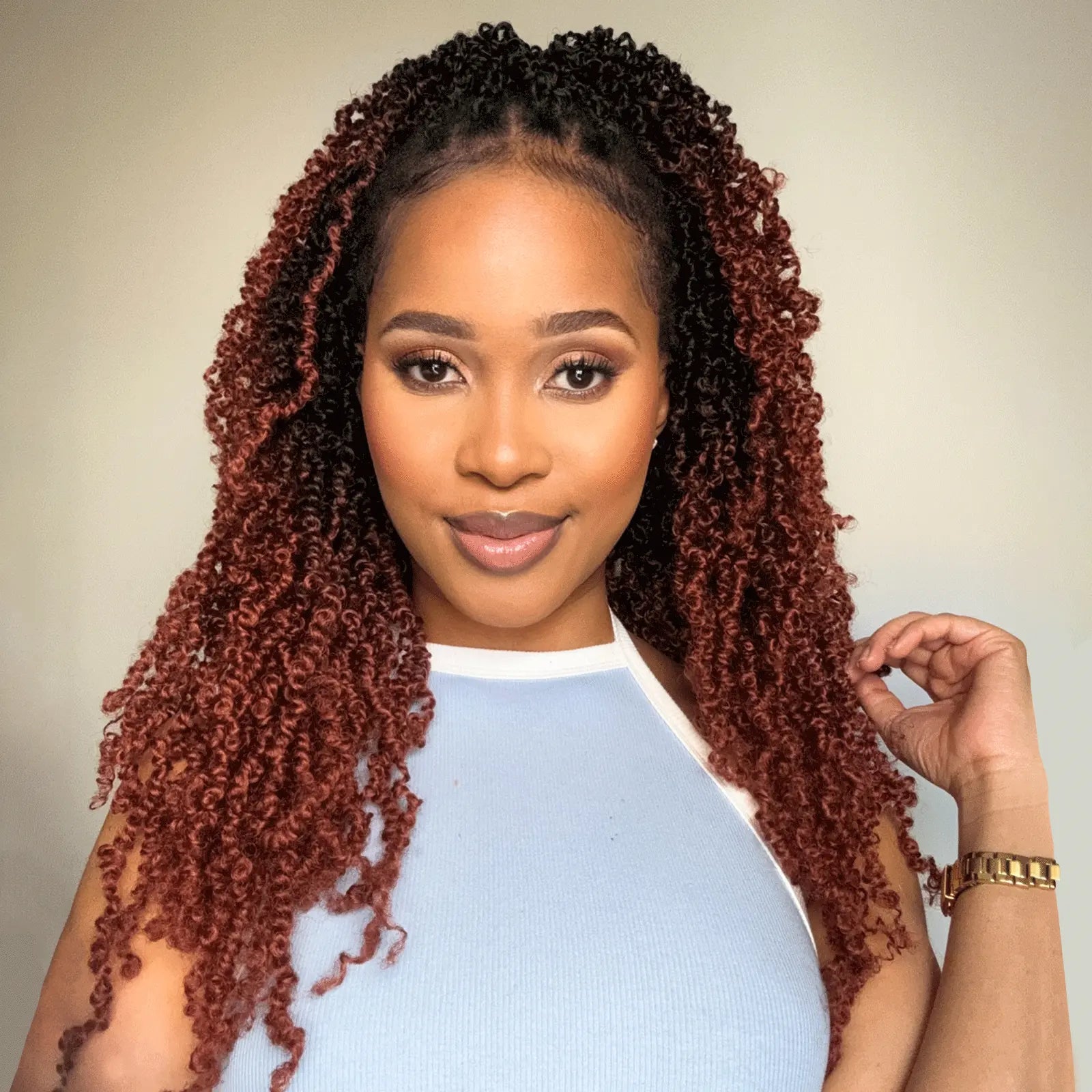 1 Pack YT | Toyotress® Yanky Twist Pre Looped Mini Passion Twist Short Passion Twist Crochet Braids Synthetic Hair Extensions Toyotress