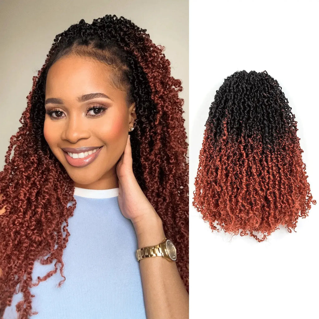 Toyotress Mini Yanky Twist Braiding Hair Short Passion Twist Crochet Braids Synthetic Hair Extensions