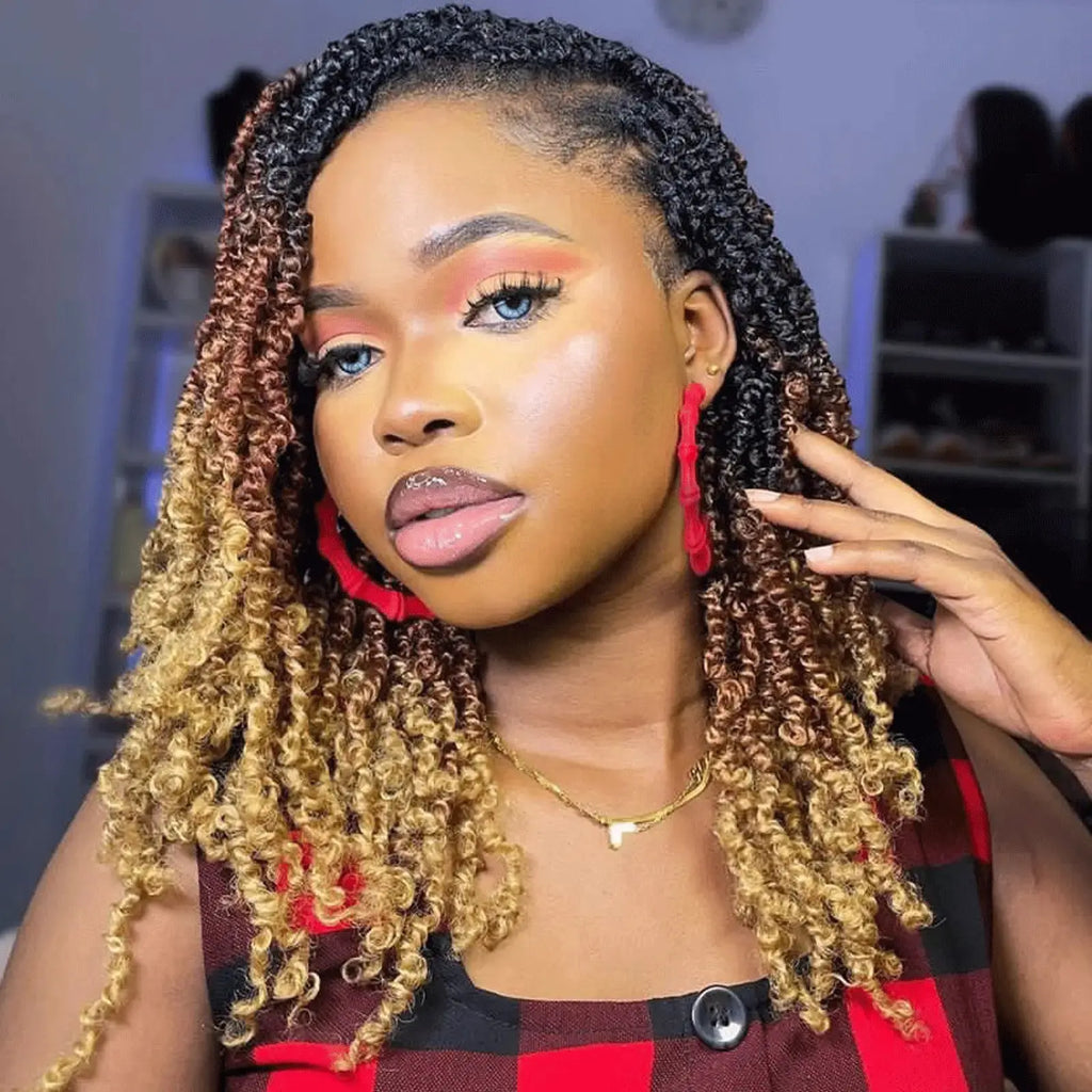 Toyotress Mini Yanky Twist Braiding Hair Short Passion Twist Crochet Braids Synthetic Hair Extensions