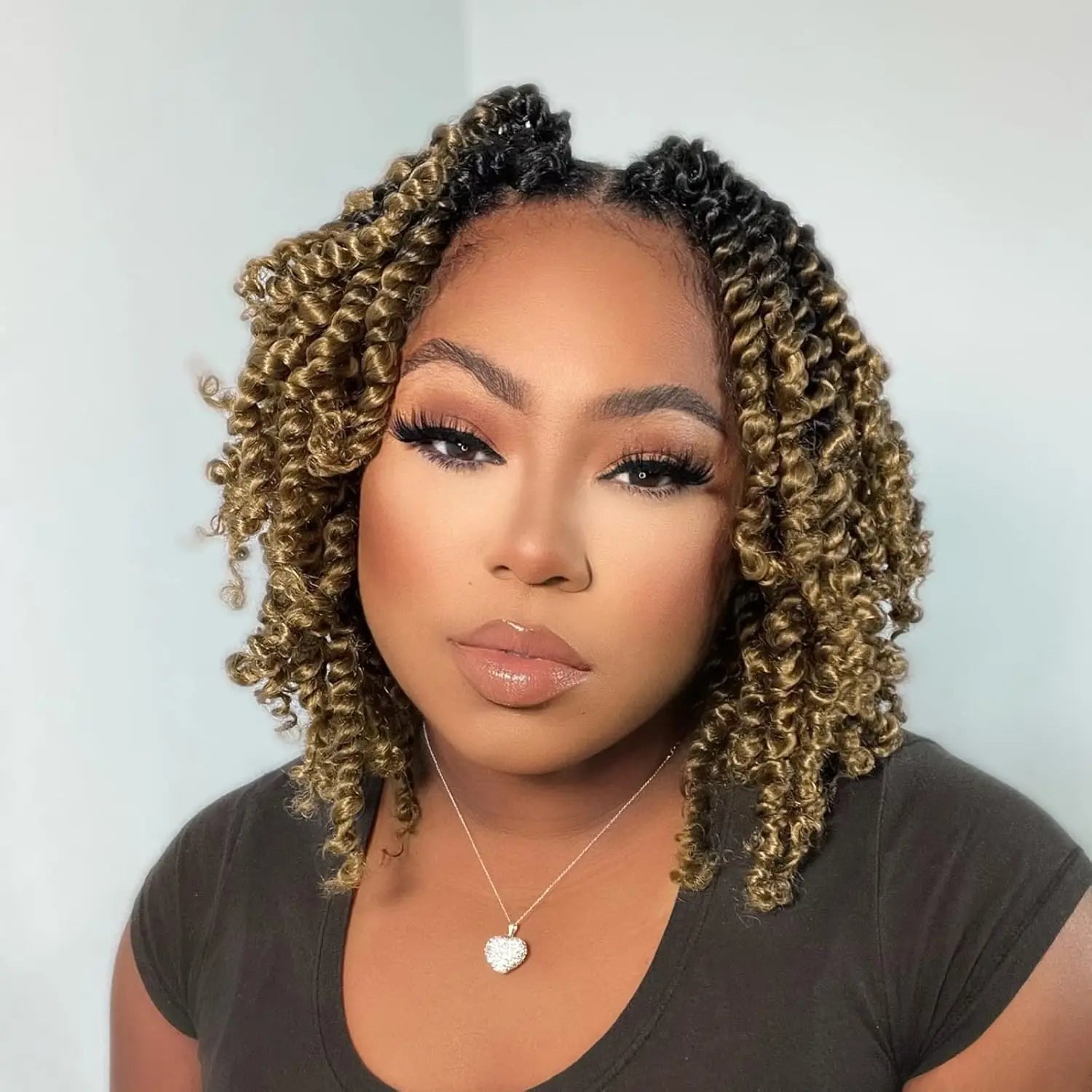 8 Packs | Toyotress® Tiana Passion Twist Pre-Twisted Pre-Looped Pre-Twisted Synthetic Crochet Hair Extensions