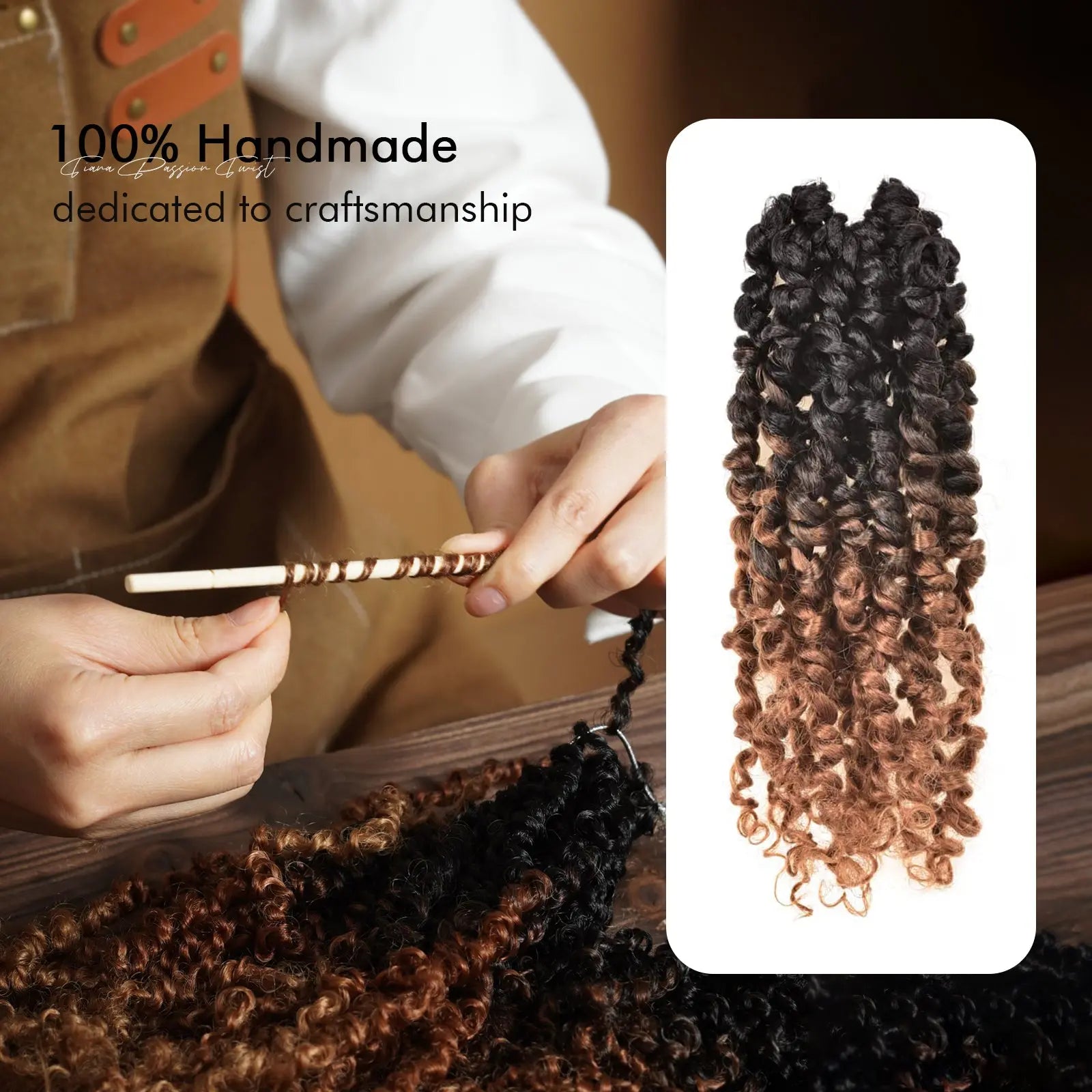 1 Pack NB | Toyotress® Tiana Passion Twist 6-16 Inch Pre-Twisted, Pre-Looped Pre-Twisted Synthetic Crochet Hair Toyotress