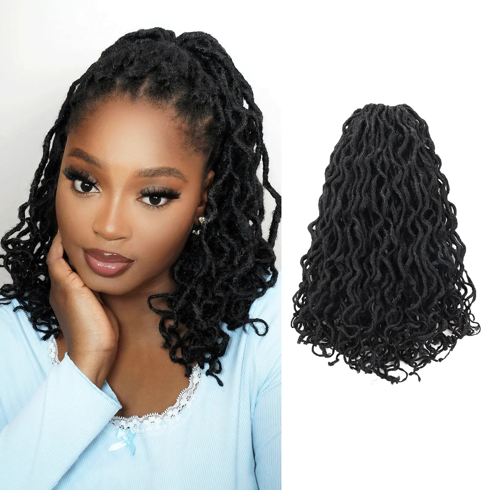 ToyoTress Toceana Curly Locs Crochet Hair Braiding Hair Extensions