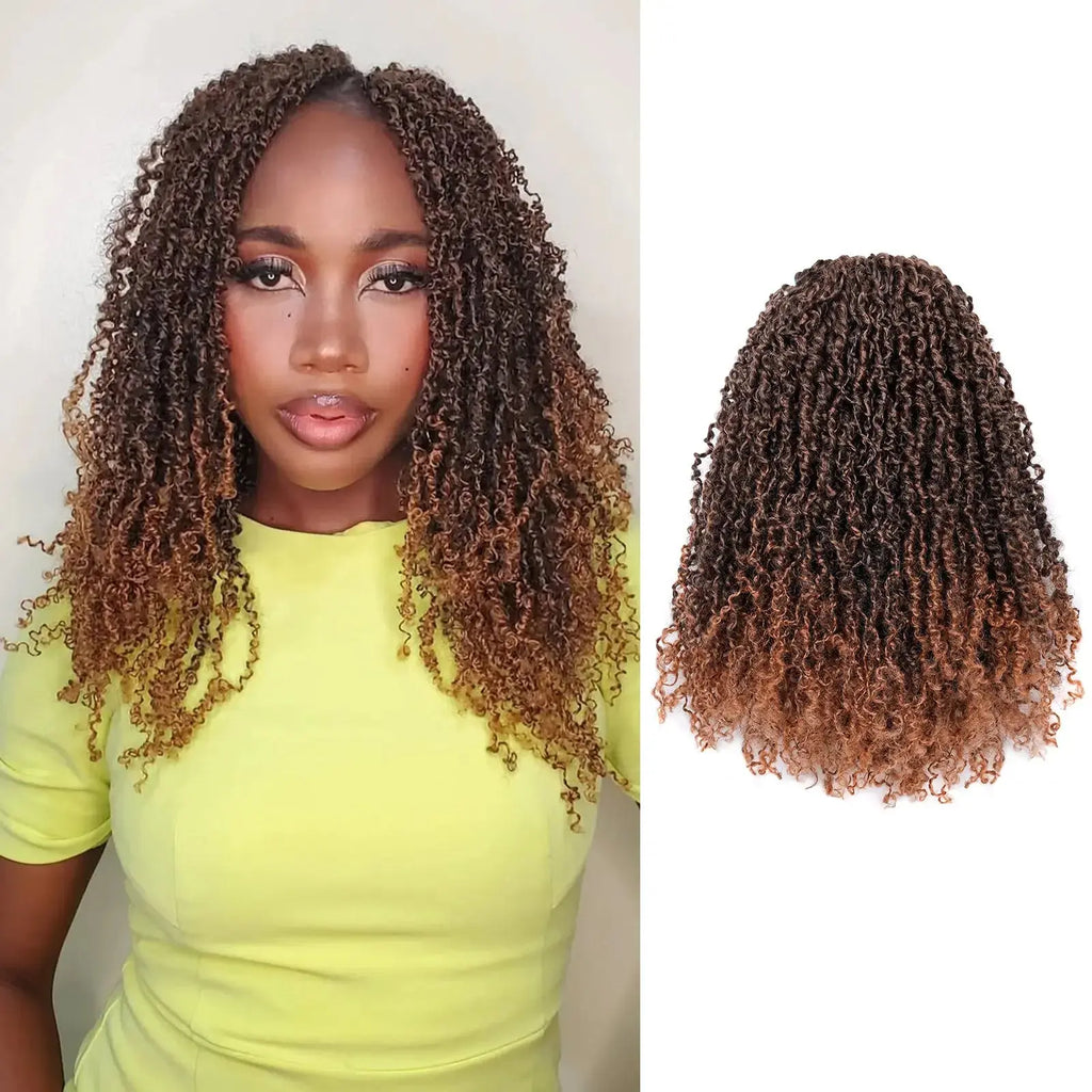 Toyotress Mini Yanky Twist Braiding Hair Short Passion Twist Crochet Braids Synthetic Hair Extensions