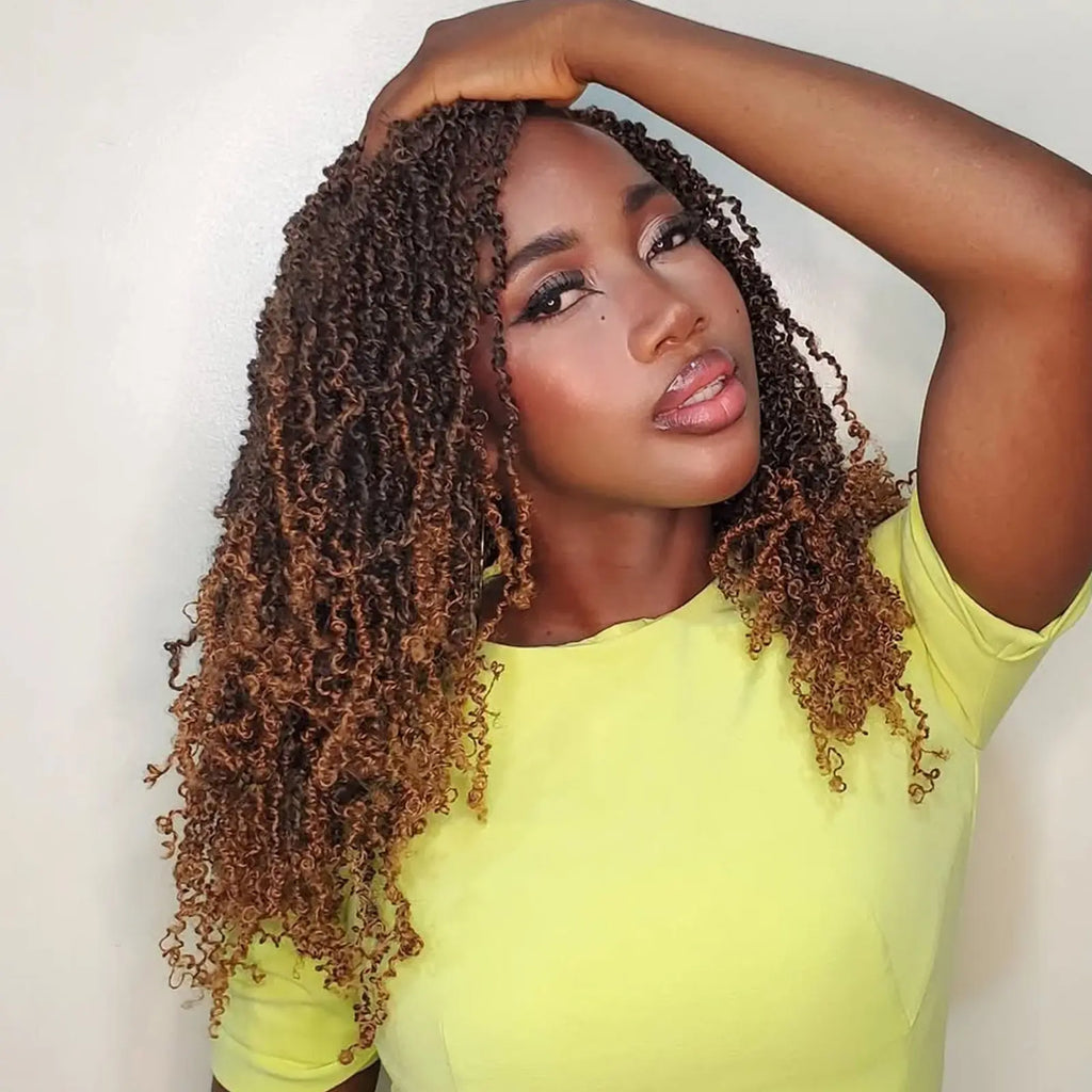 Toyotress Mini Yanky Twist Braiding Hair Short Passion Twist Crochet Braids Synthetic Hair Extensions