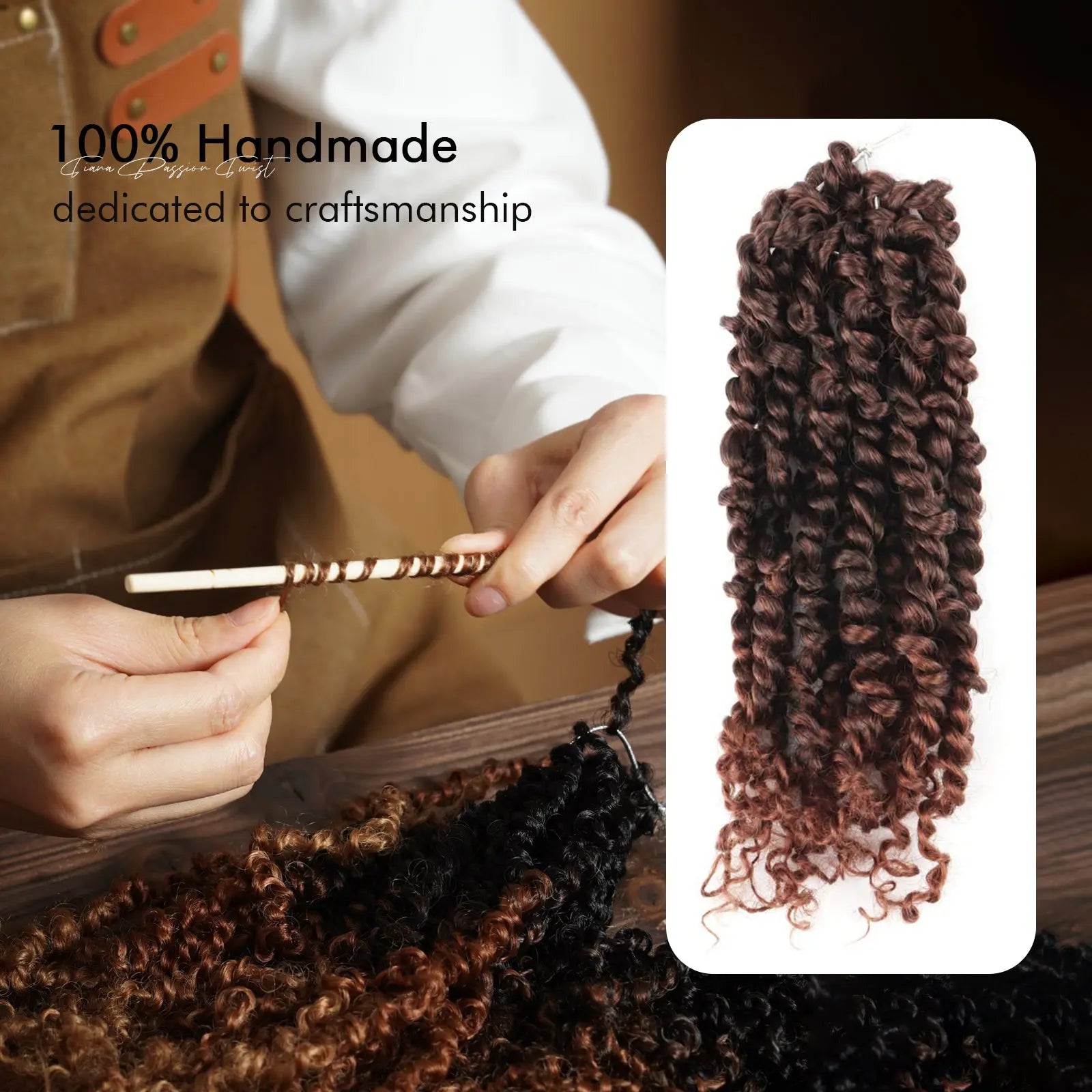 1 Pack NB | Toyotress® Tiana Passion Twist 6-16 Inch Pre-Twisted, Pre-Looped Pre-Twisted Synthetic Crochet Hair Toyotress