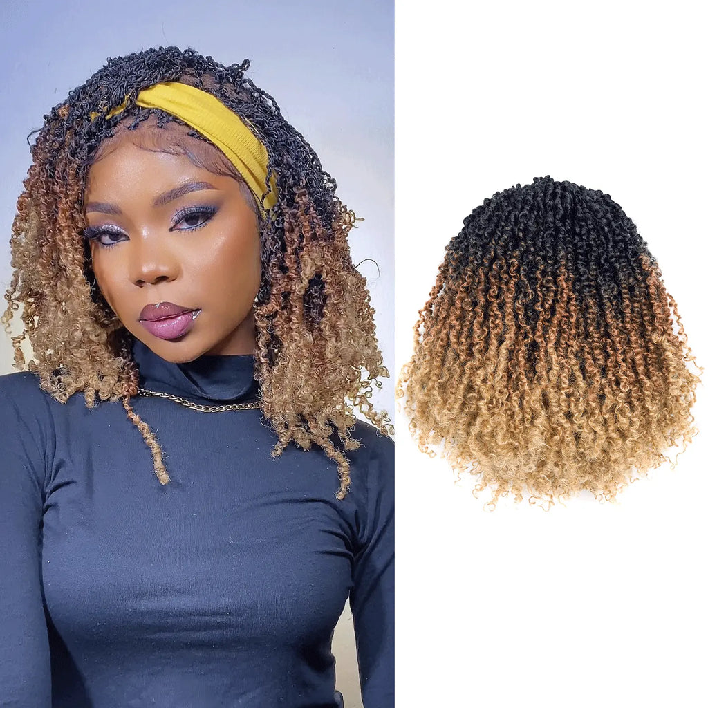 Toyotress Mini Yanky Twist Braiding Hair Short Passion Twist Crochet Braids Synthetic Hair Extensions