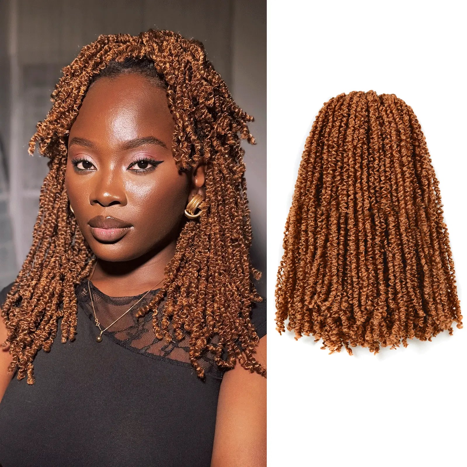 8 Packs MKT | Toyotress® Micro Kinky Twist Mini Spring Twist Hair Springy Afro Twist Hair Fluffy Kinky Twist Crochet Hair Extensions Toyotress