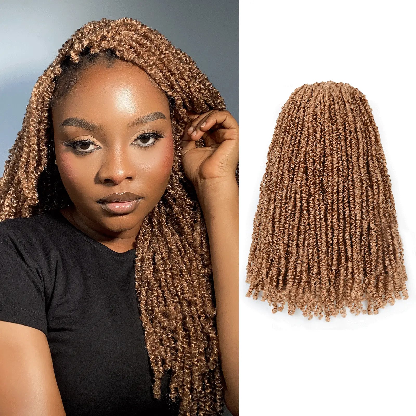 8 Packs MKT | Toyotress® Micro Kinky Twist Mini Spring Twist Hair Springy Afro Twist Hair Fluffy Kinky Twist Crochet Hair Extensions Toyotress