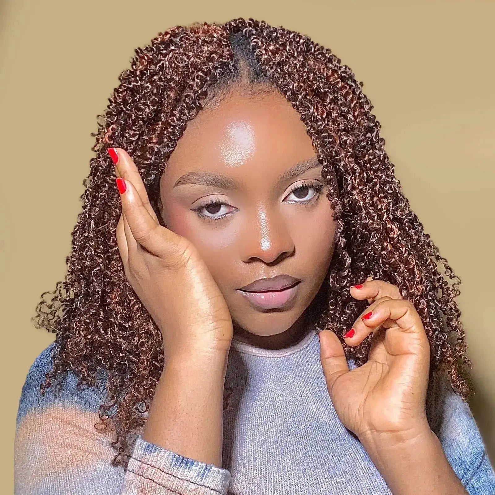 Toyotress Mini Yanky Twist Braiding Hair Short Passion Twist Crochet Braids Synthetic Hair Extensions