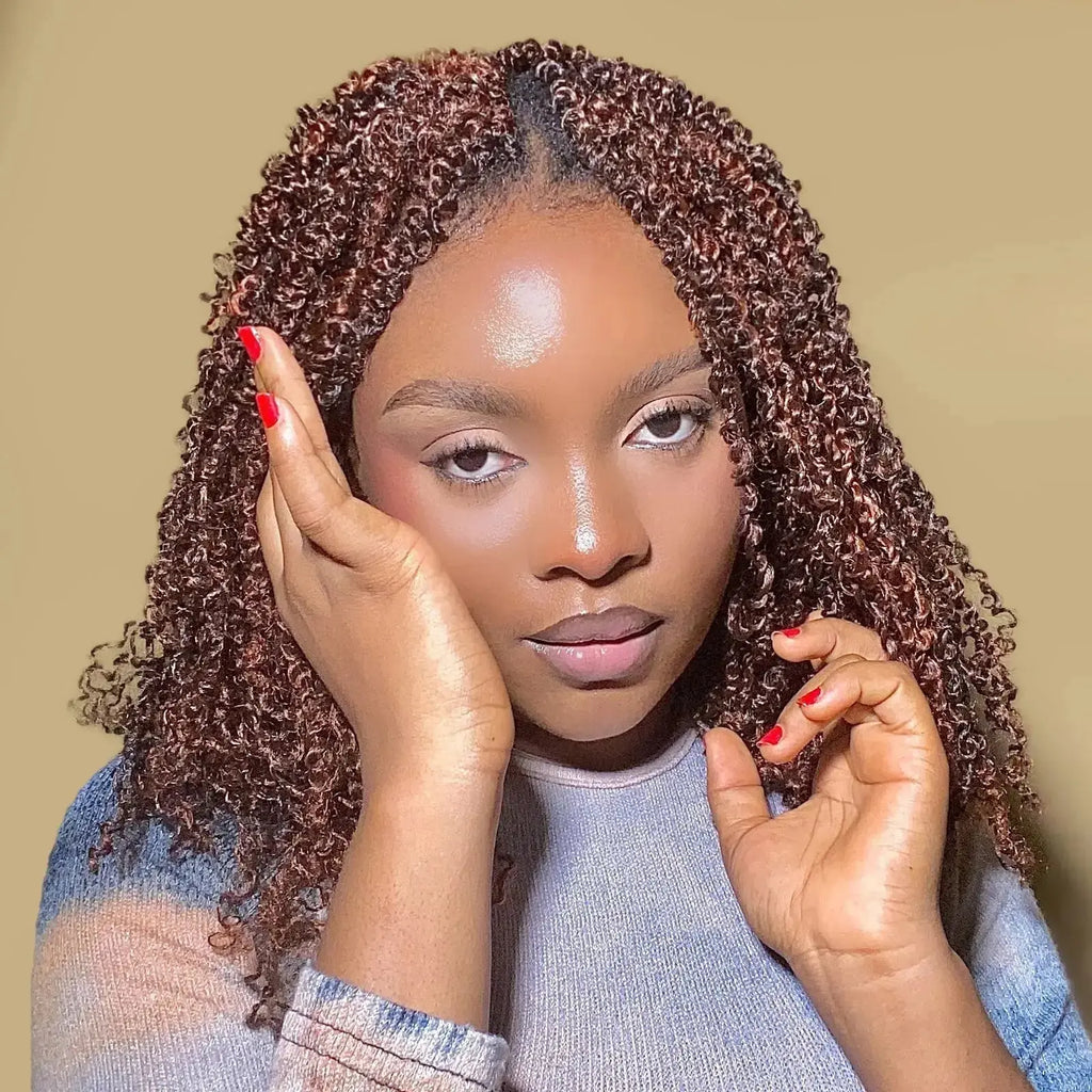 Toyotress Mini Yanky Twist Braiding Hair Short Passion Twist Crochet Braids Synthetic Hair Extensions