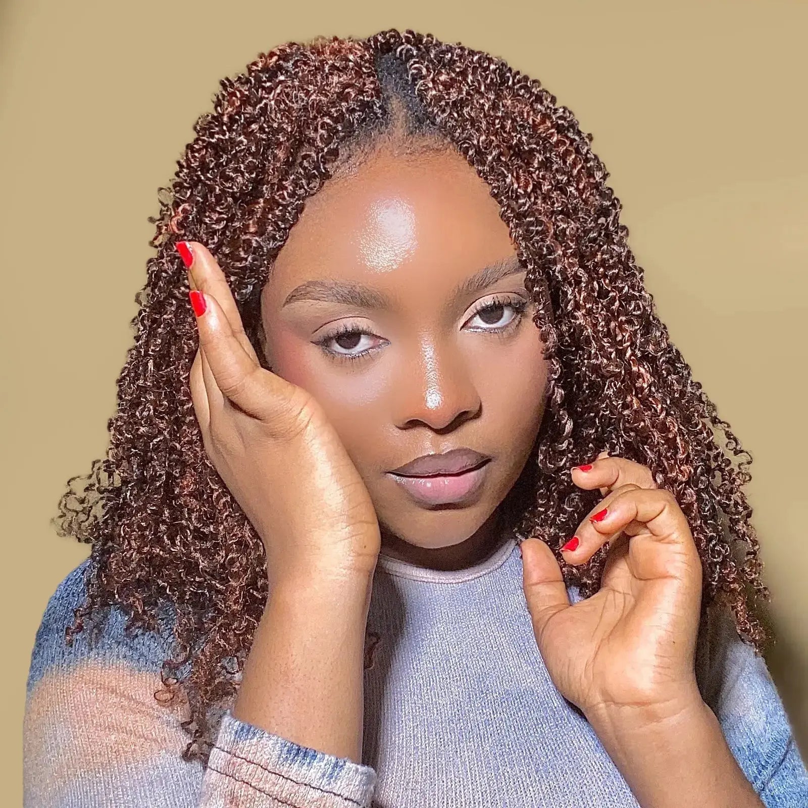 Toyotress Mini Yanky Twist Braiding Hair Short Passion Twist Crochet Braids Synthetic Hair Extensions