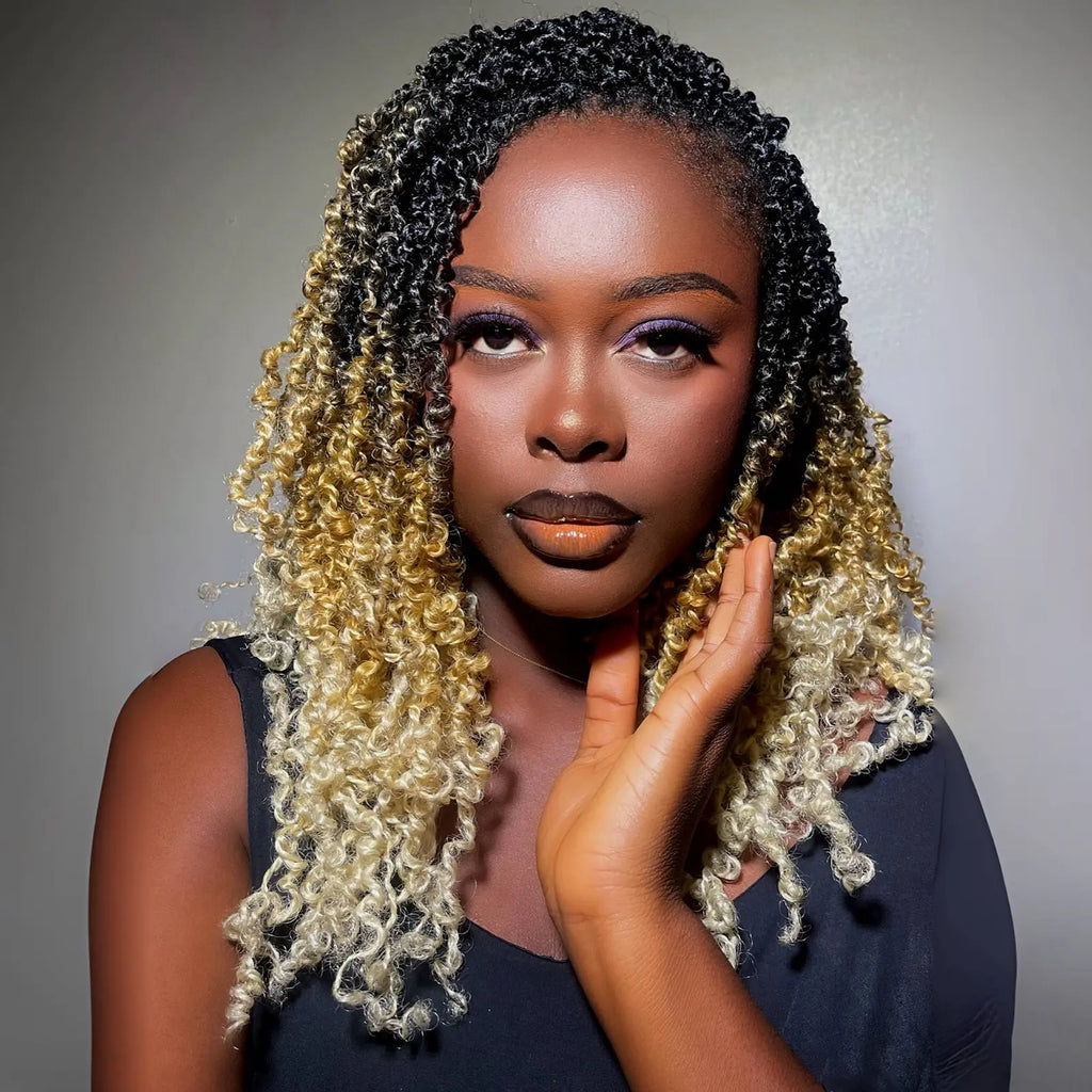 Toyotress Mini Yanky Twist Braiding Hair Short Passion Twist Crochet Braids Synthetic Hair Extensions