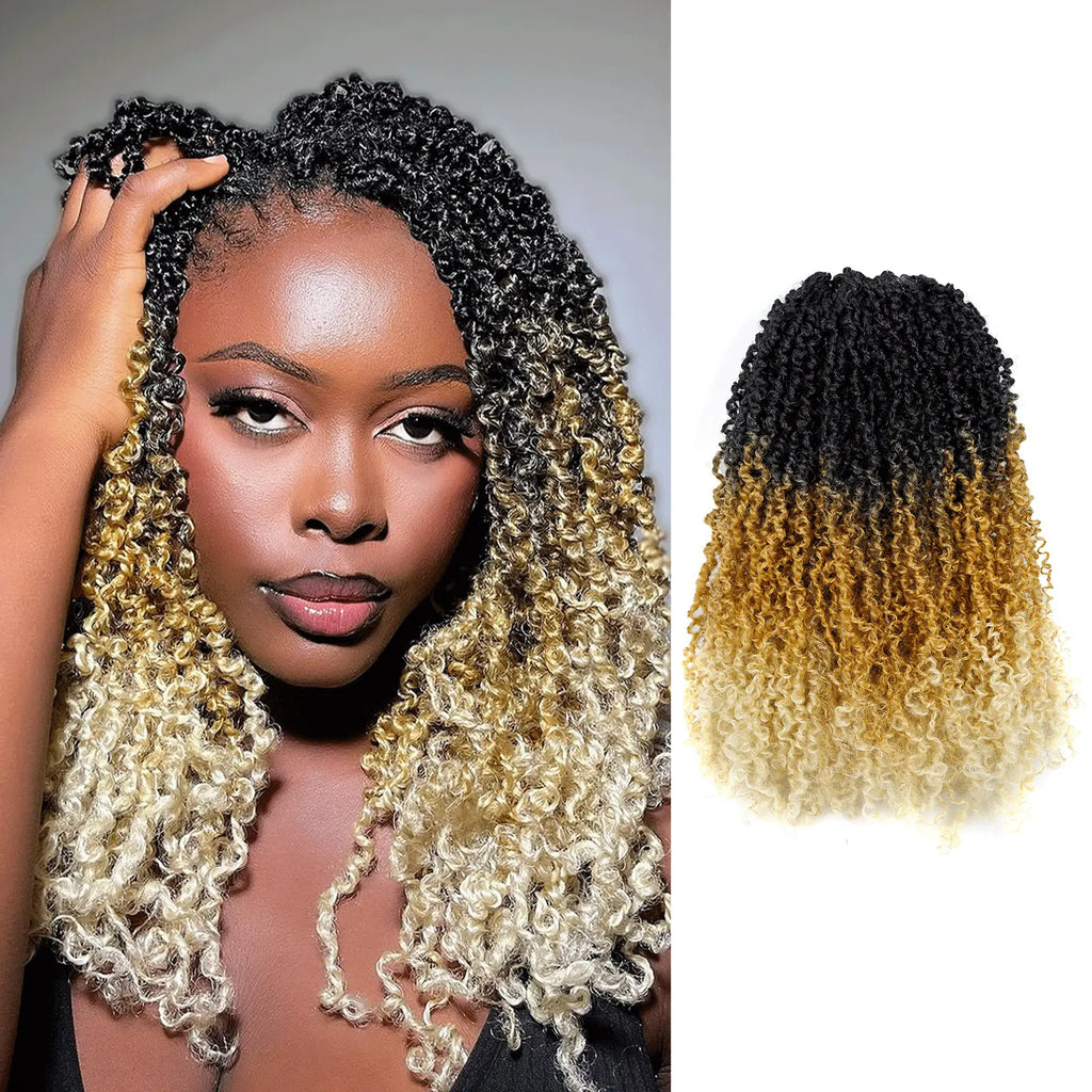 Toyotress Mini Yanky Twist Braiding Hair Short Passion Twist Crochet Braids Synthetic Hair Extensions