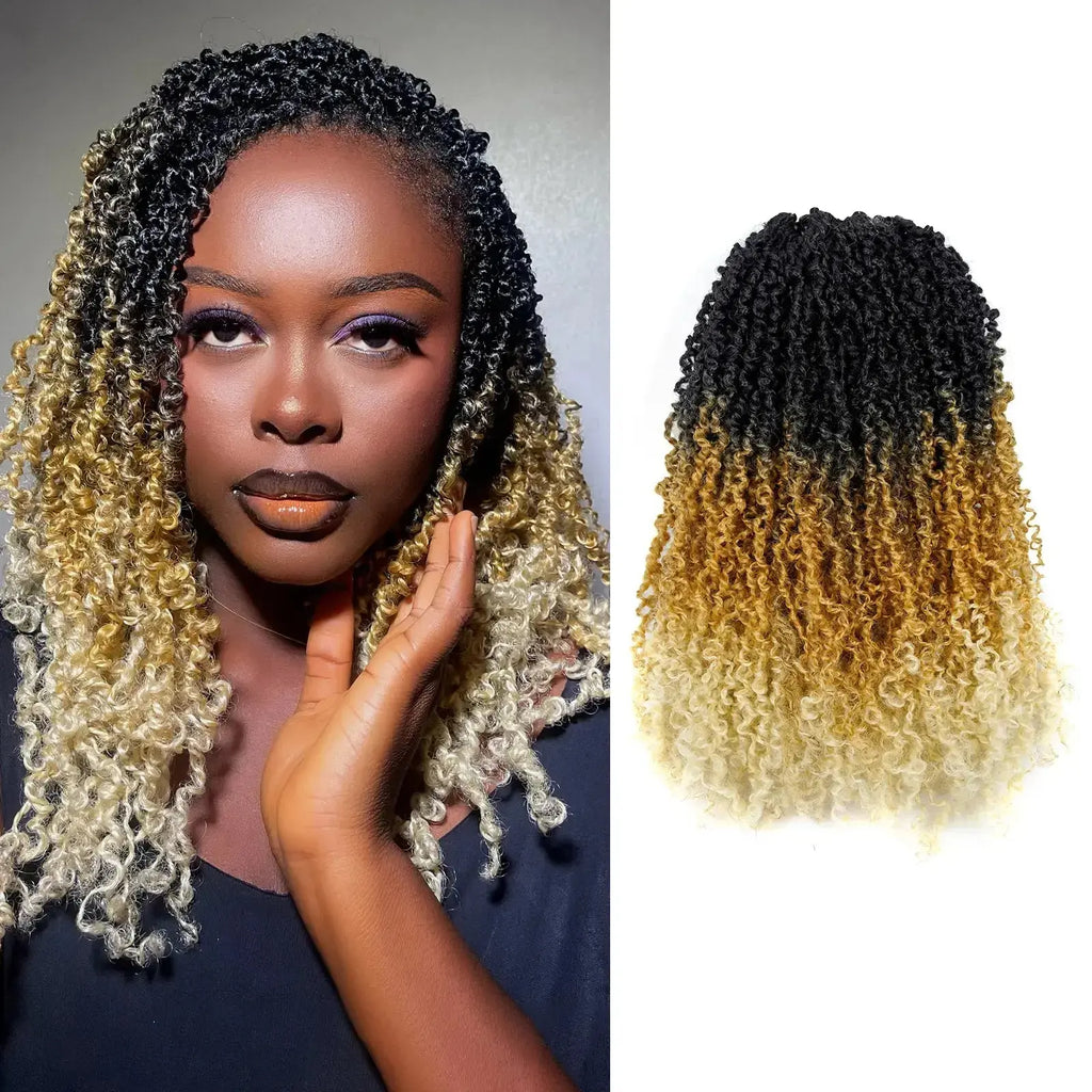 Toyotress Mini Yanky Twist Braiding Hair Short Passion Twist Crochet Braids Synthetic Hair Extensions