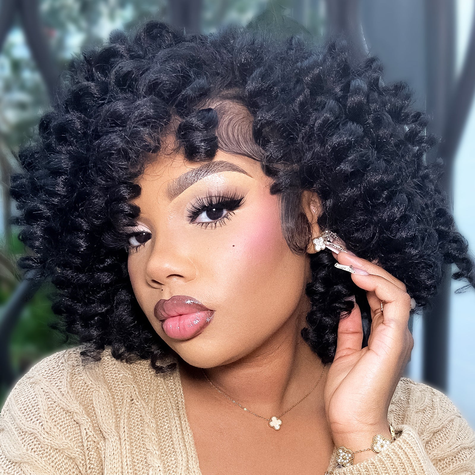 Wand Curl Crochet Hair 12  Jamaican Bounce Wavy Curly Pre-Looped Syn –  Toyotress