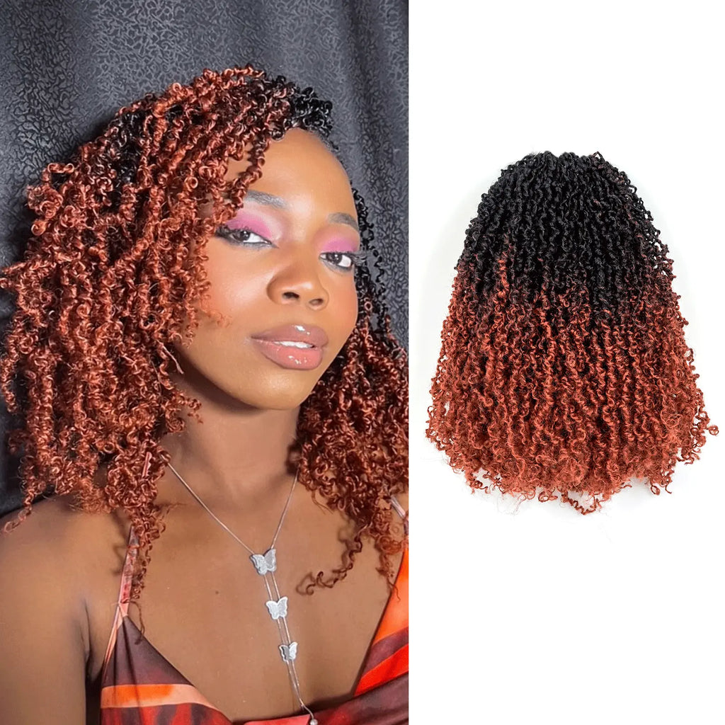 Toyotress Mini Yanky Twist Braiding Hair Short Passion Twist Crochet Braids Synthetic Hair Extensions